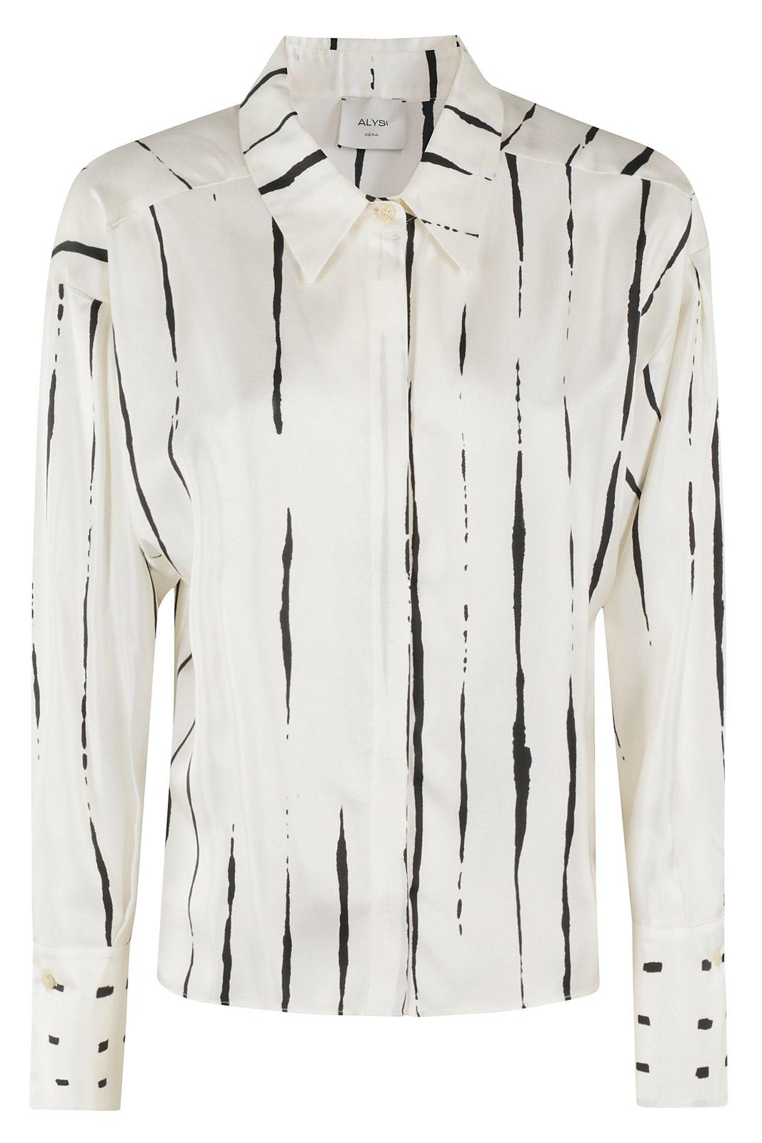 ALYSI LONG SLEEVED STRIPED SHIRT 
