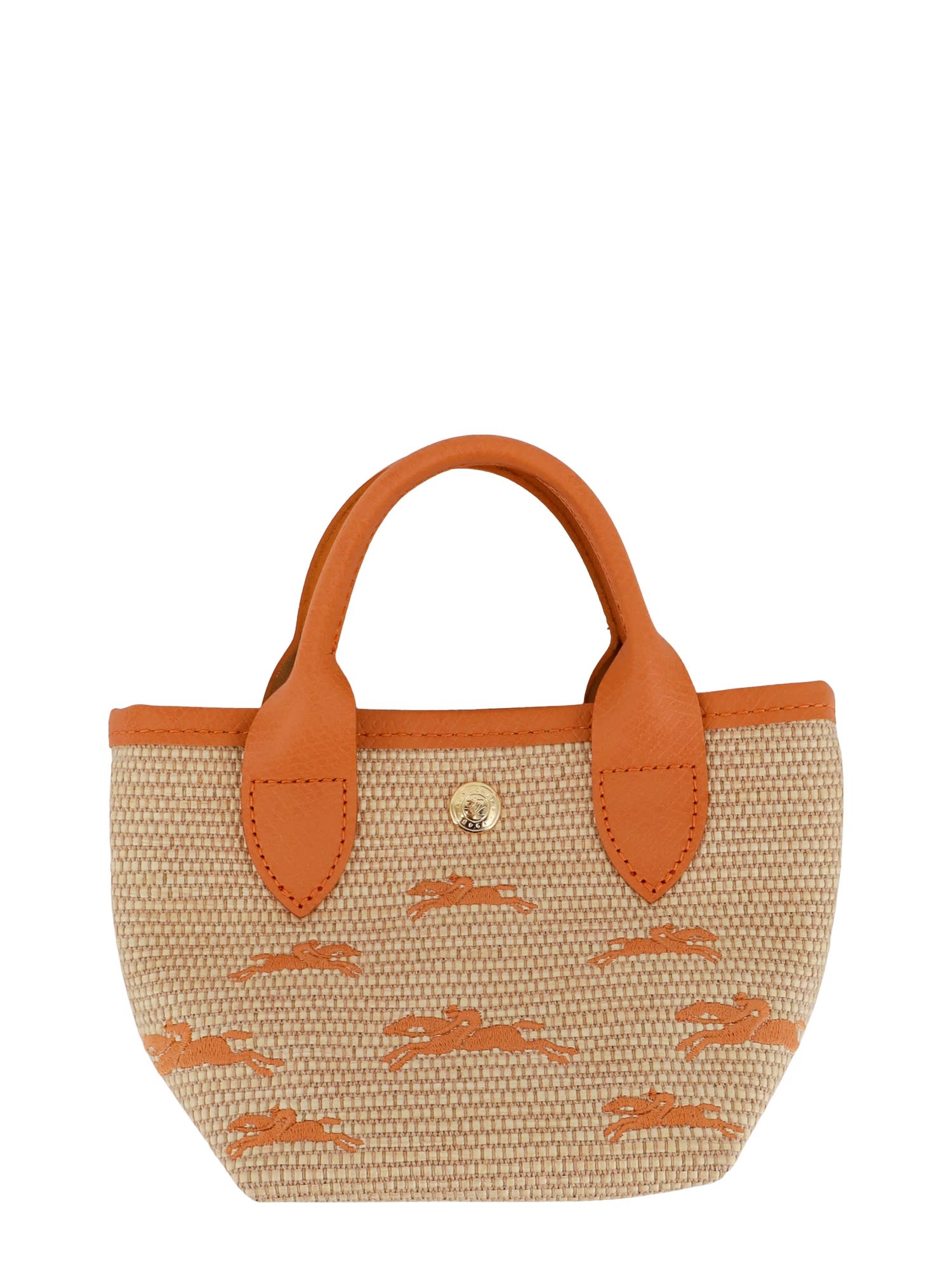 Longchamp Le Panier Pliage Xs Handbag In Apricot