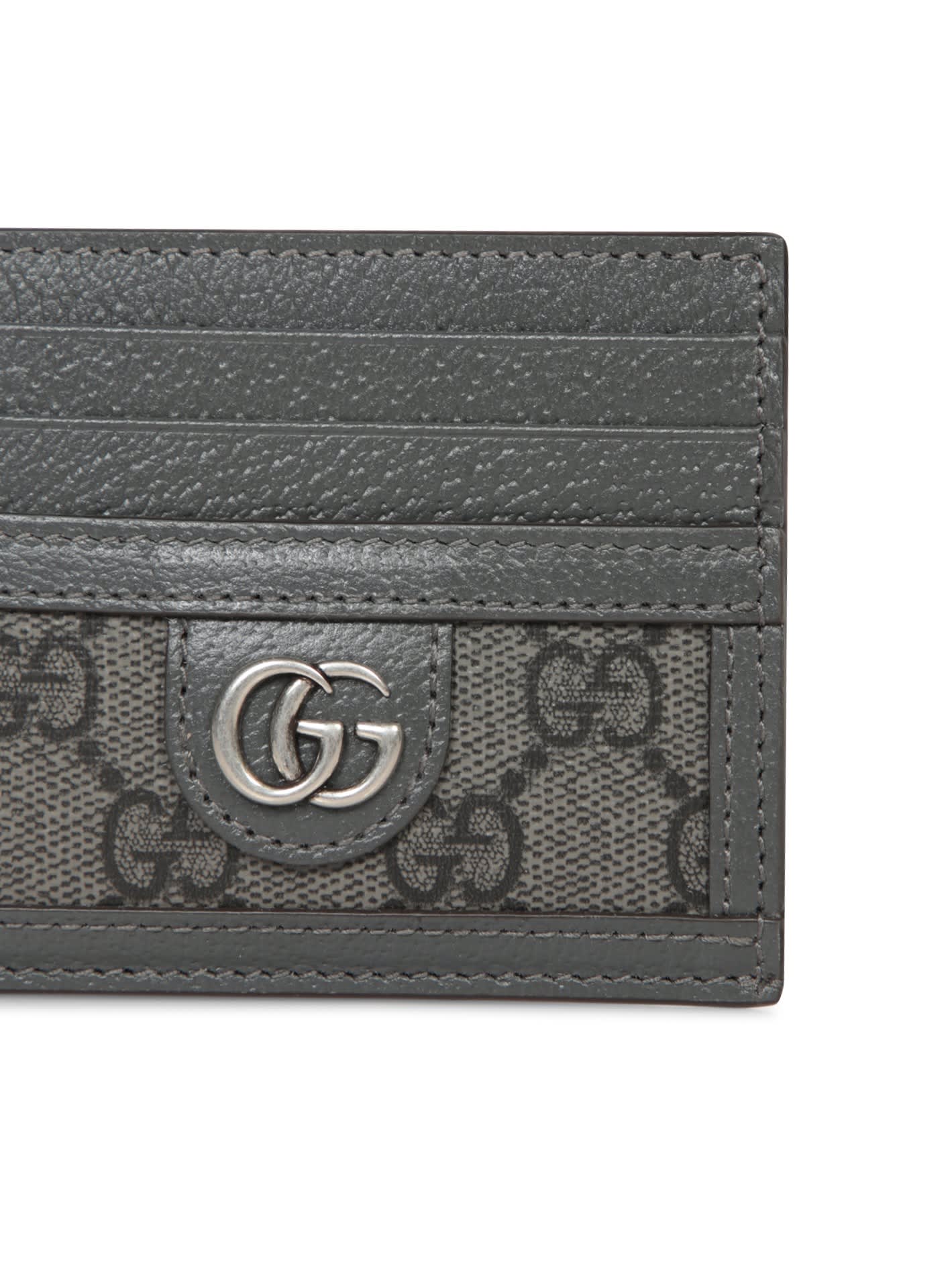 Shop Gucci Gg Grey Cardholder