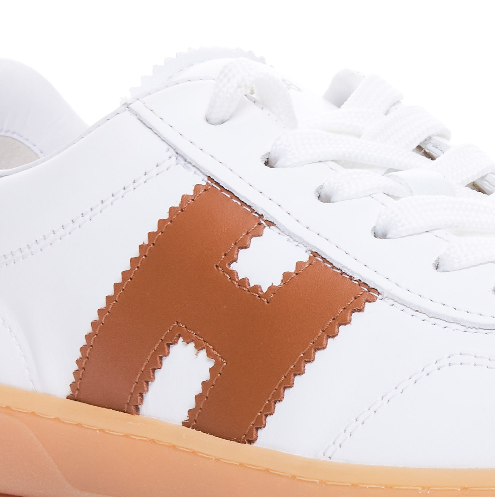 Shop Hogan Cool Sneakers In Bianco Cuoio