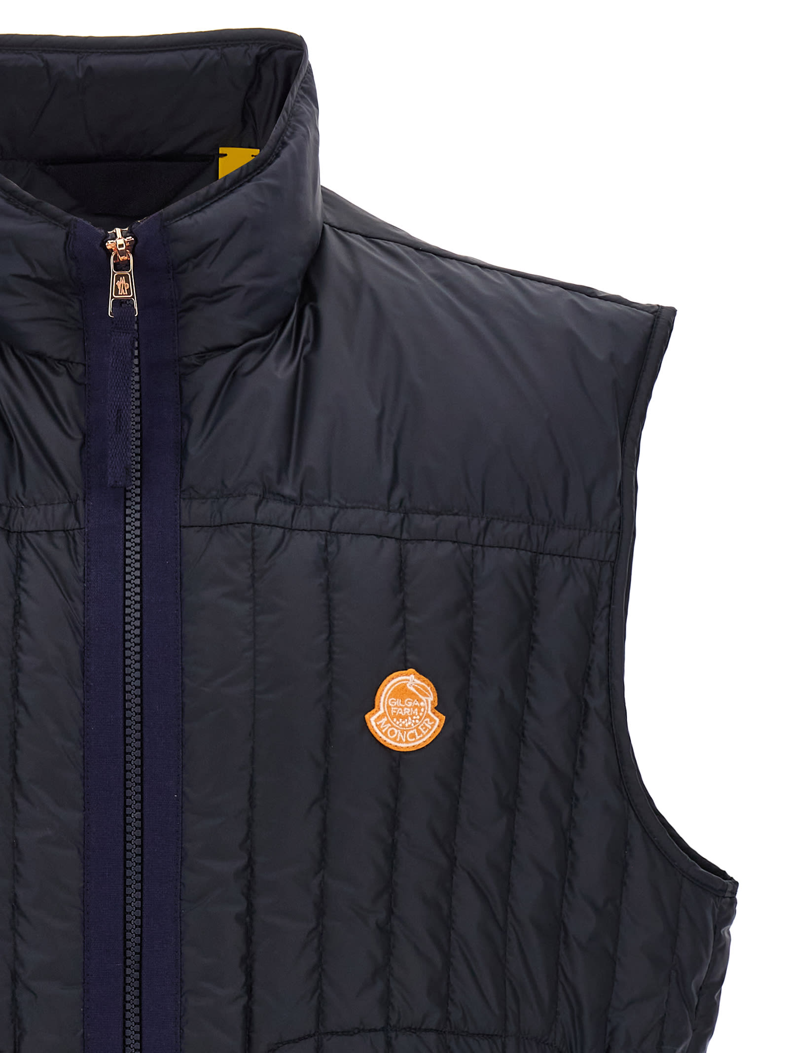 Moncler Genius X Gilga Farm By Donald Glover Tangerine Down Vest In Blue