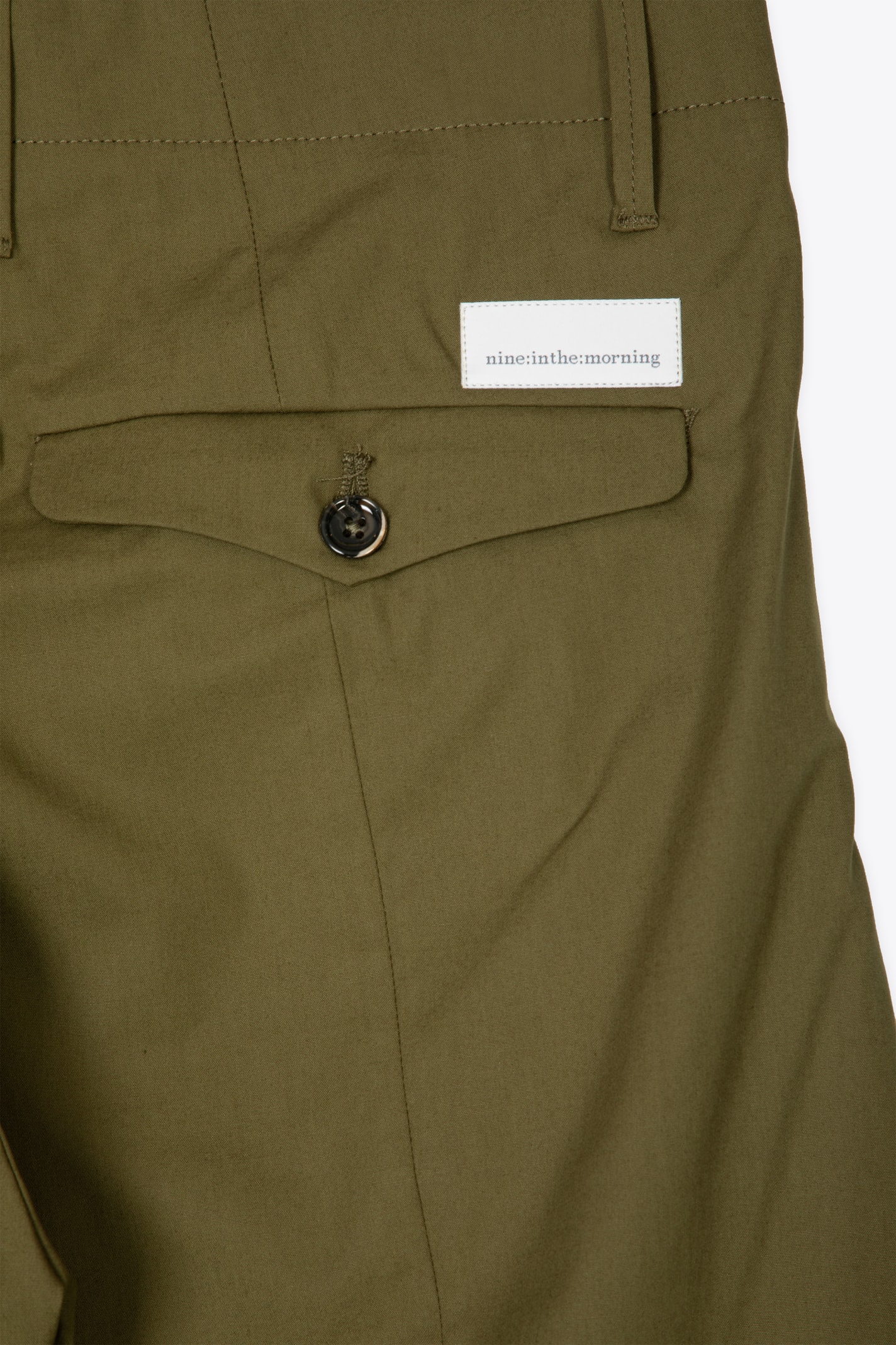 Turn it inside out: KHAKI CARROT PANTS