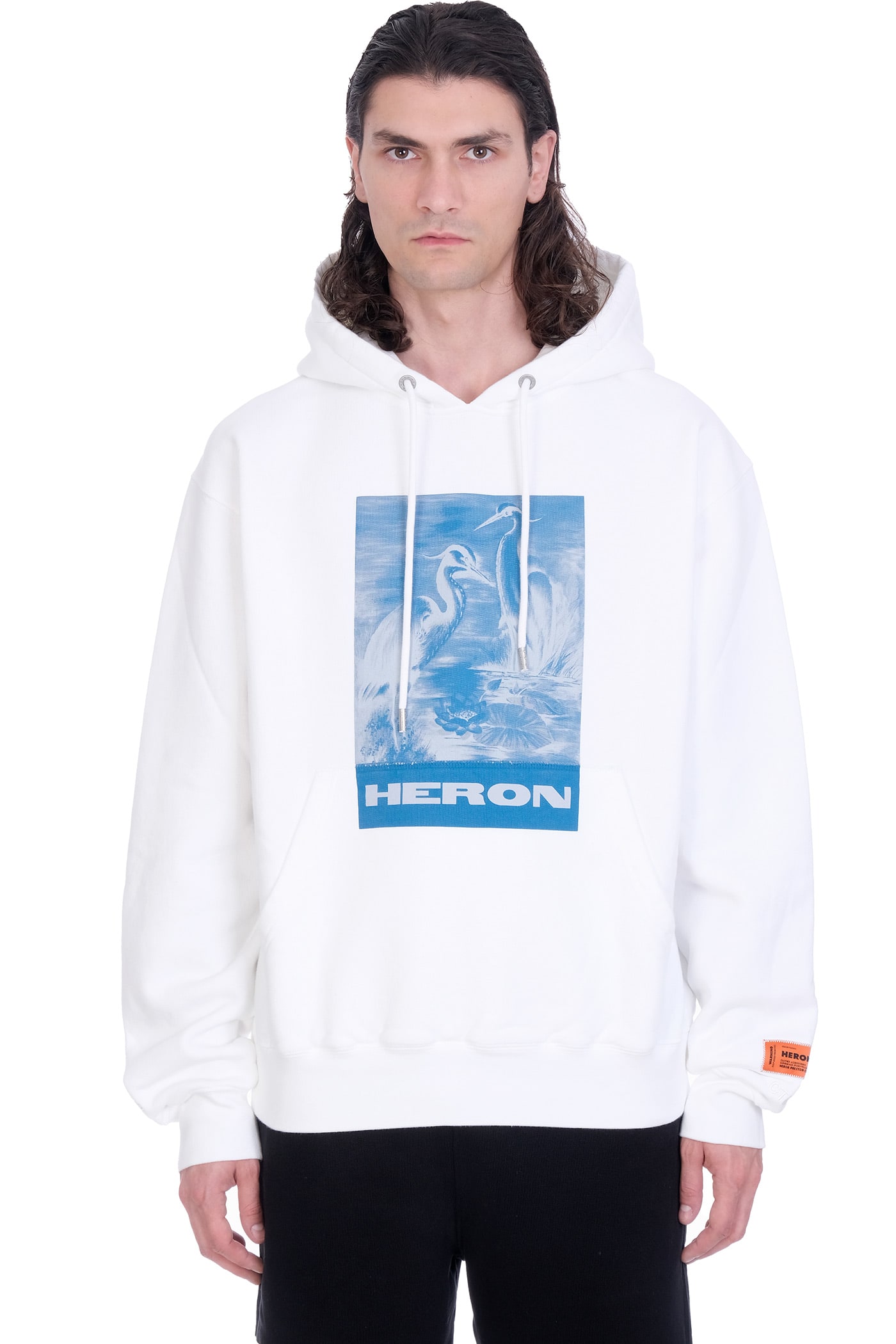 HERON PRESTON Sweatshirt In White Cotton