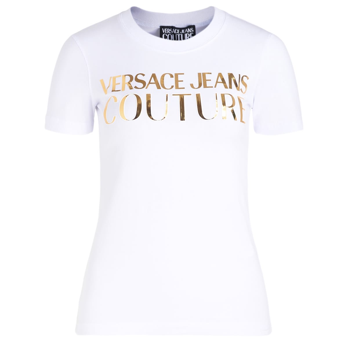 Versace Jeans Couture White T-shirt With Mirror Logo