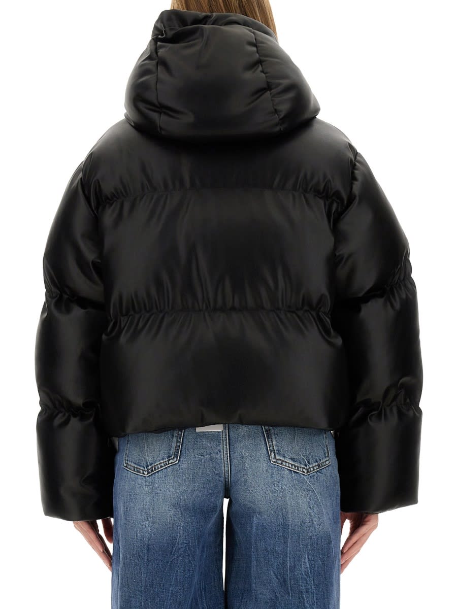 Shop Stella Mccartney Eco Nappa Down Jacket In Black