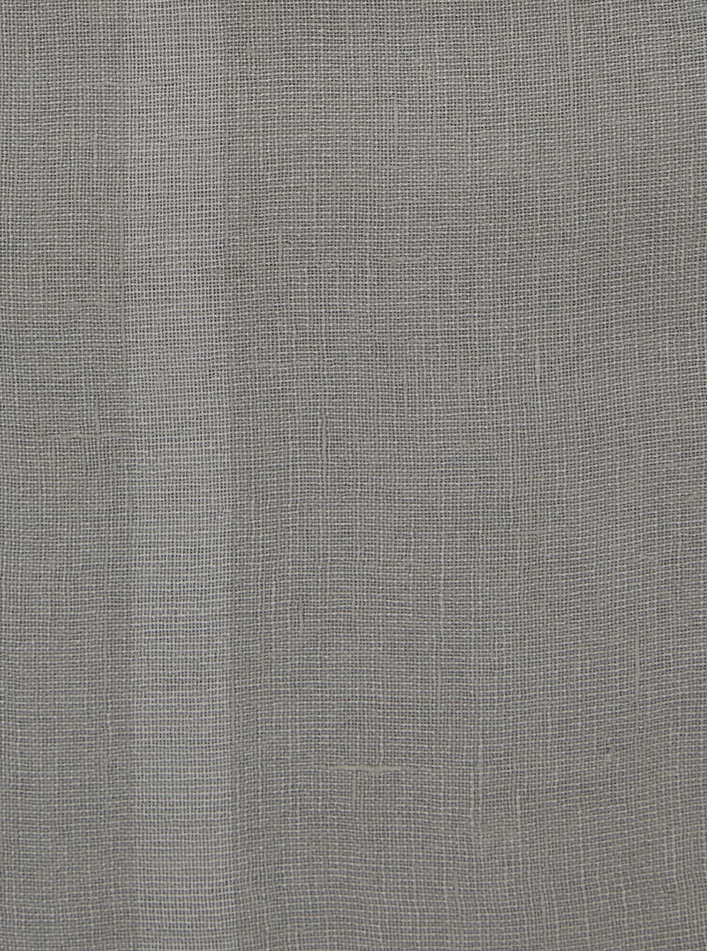 ANTONELLI GREY SCARF WITH RECTANGULAR DESIGN AND FRAYED EDGES IN LINEN BLEND WOMAN