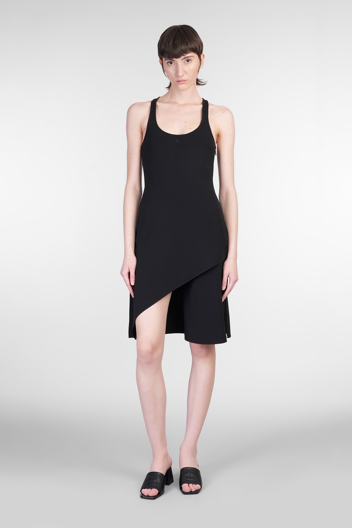 Courrèges Infinity Pleats Crepe A-line Dress