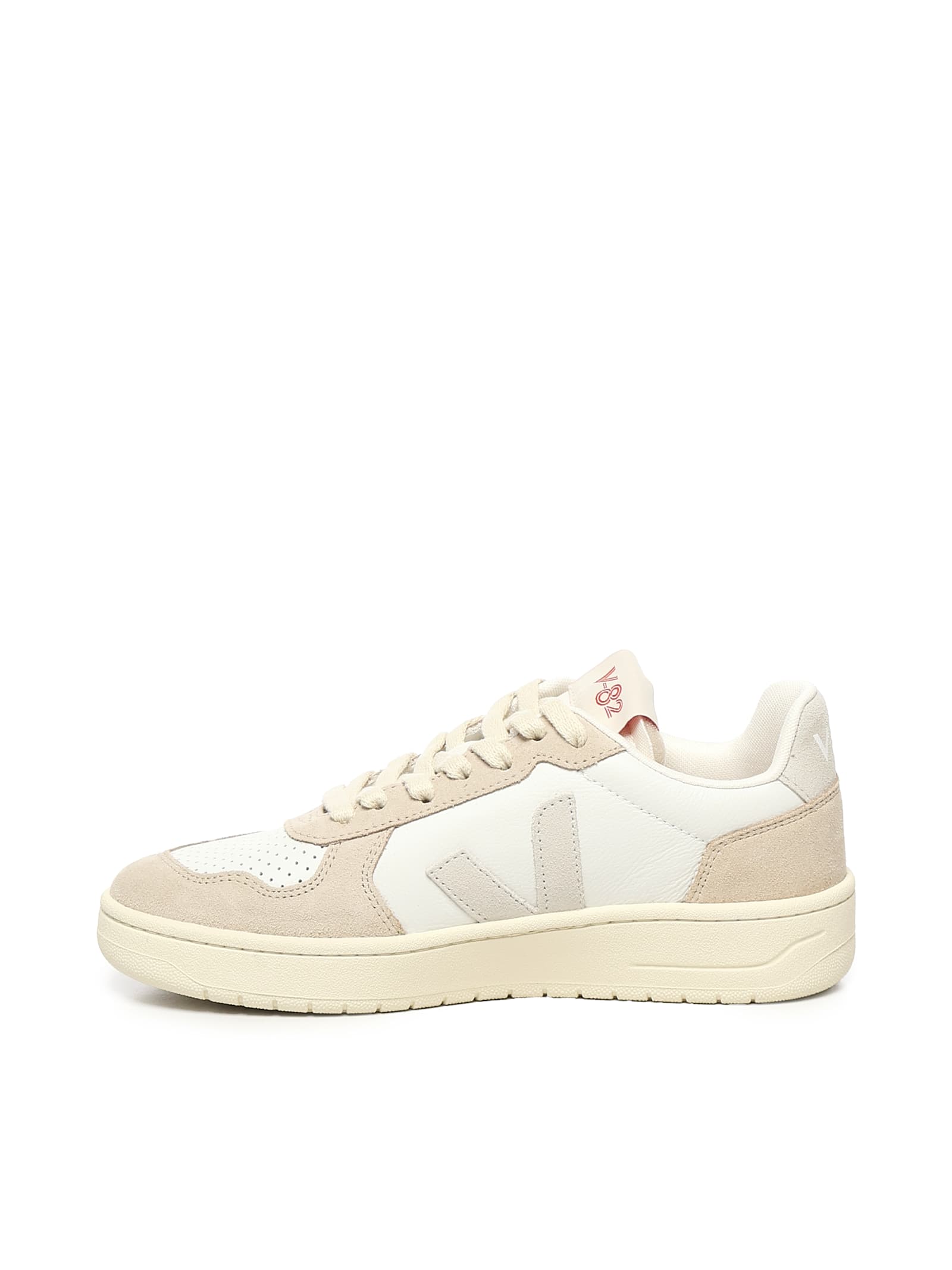 Veja V-82 Sneakers In White Suede And Leather In White
