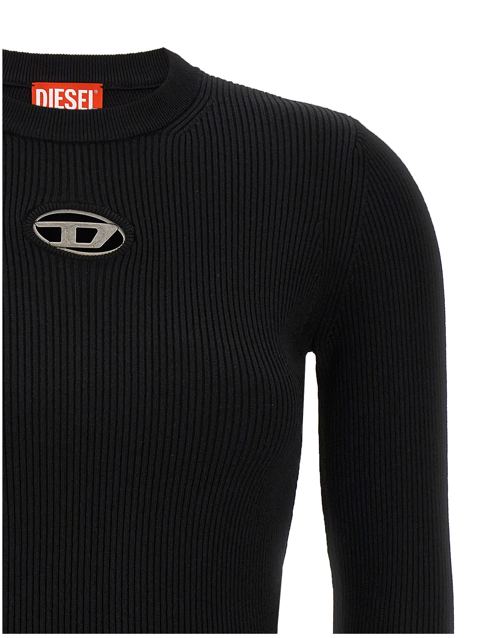 Shop Diesel M-valari Top In Nero