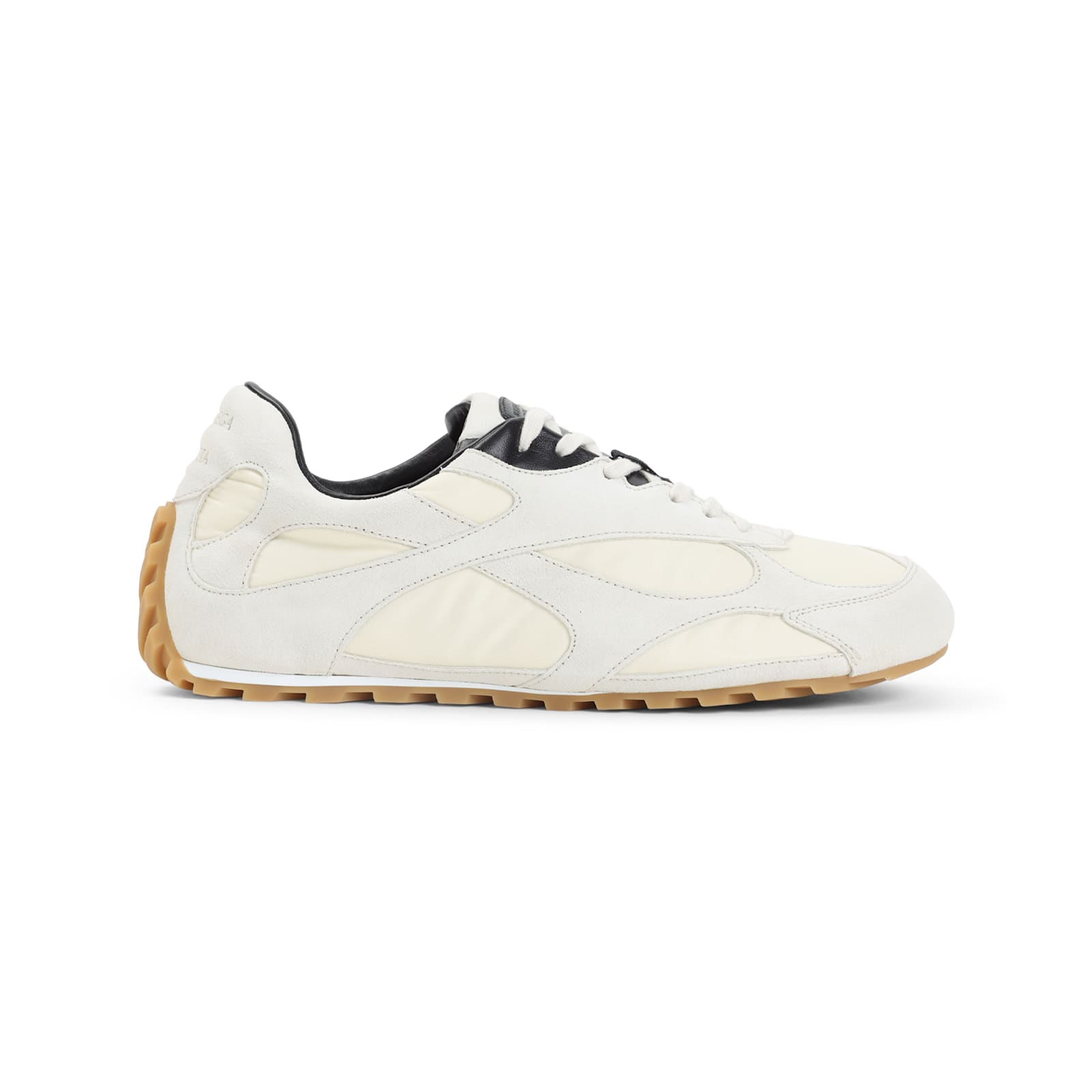 Bottega Veneta Sea Salt Suede And Nylon Orbit Flash Sneakers In Multi