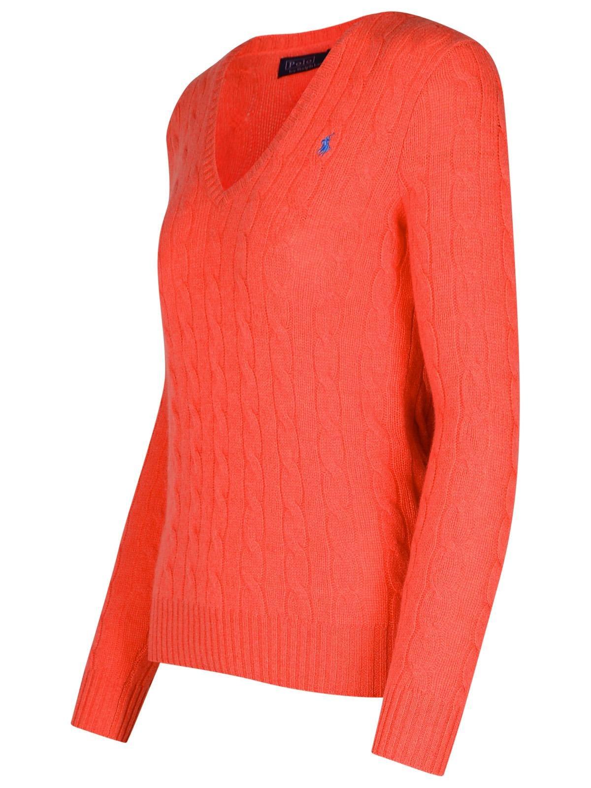 Shop Polo Ralph Lauren Cable-knit V-neck Jumper