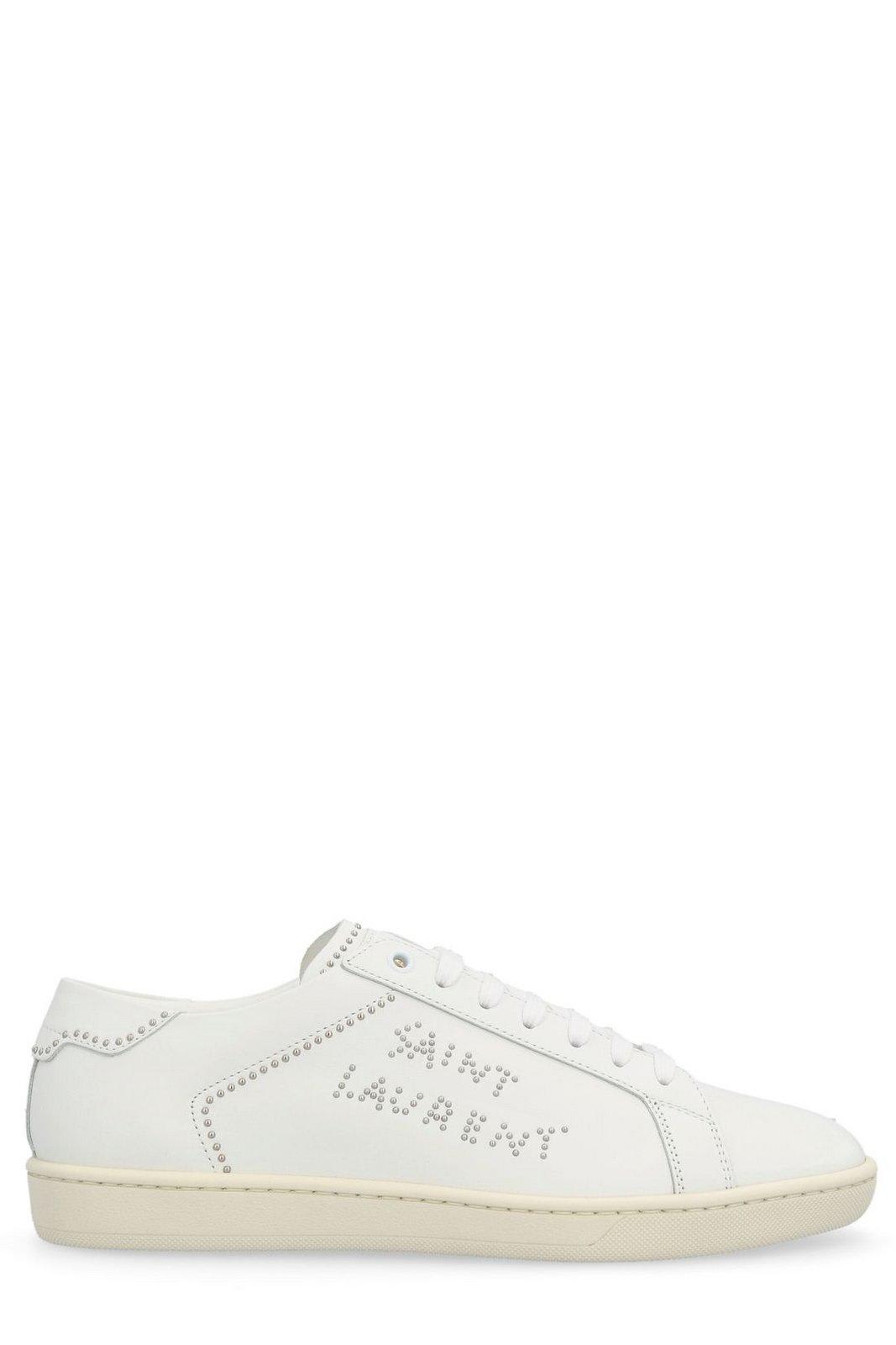Shop Saint Laurent Sl/08 Low-top Sneakers In White