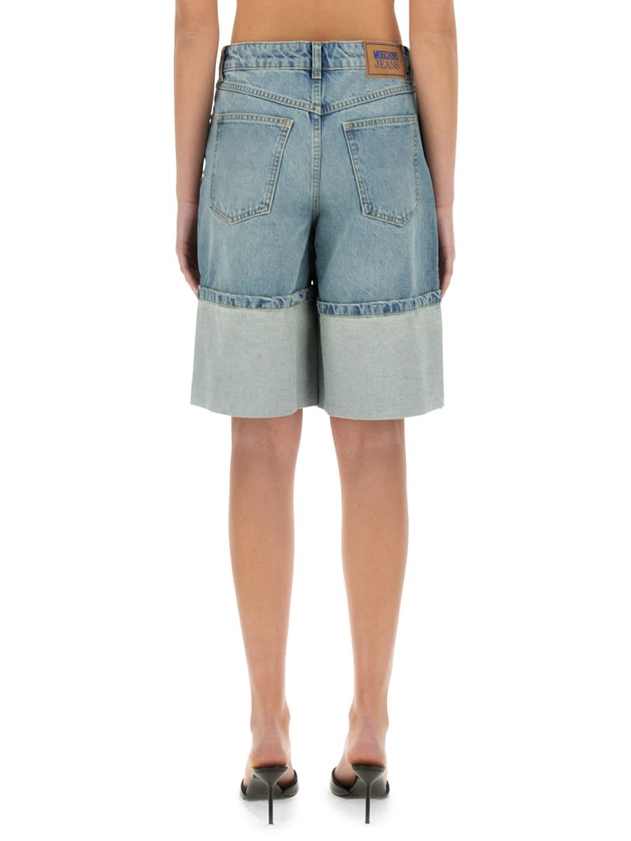 Shop M05ch1n0 Jeans Denim Bermuda Shorts