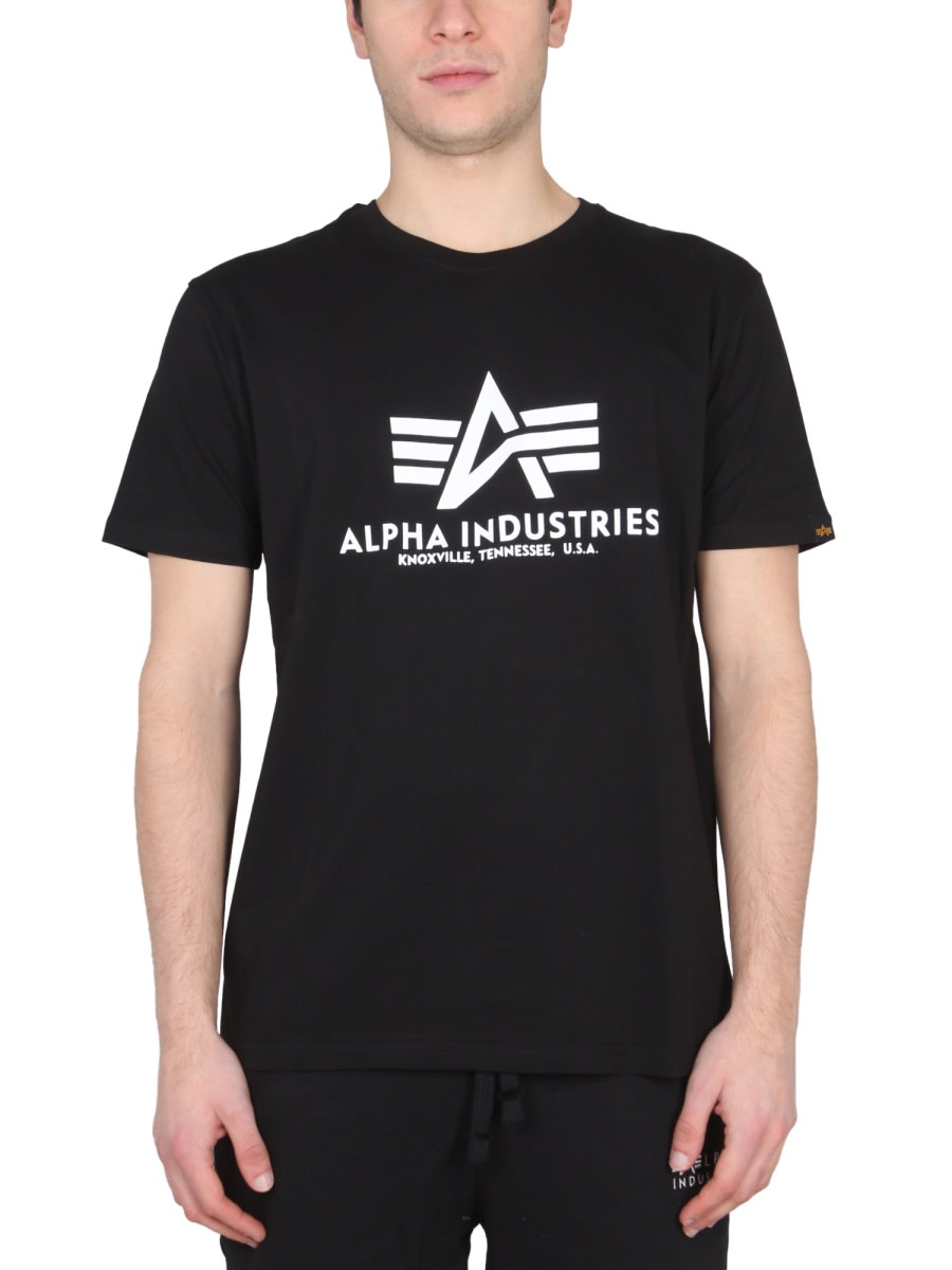 Shop Alpha Industries T-shirt With Logo In Black