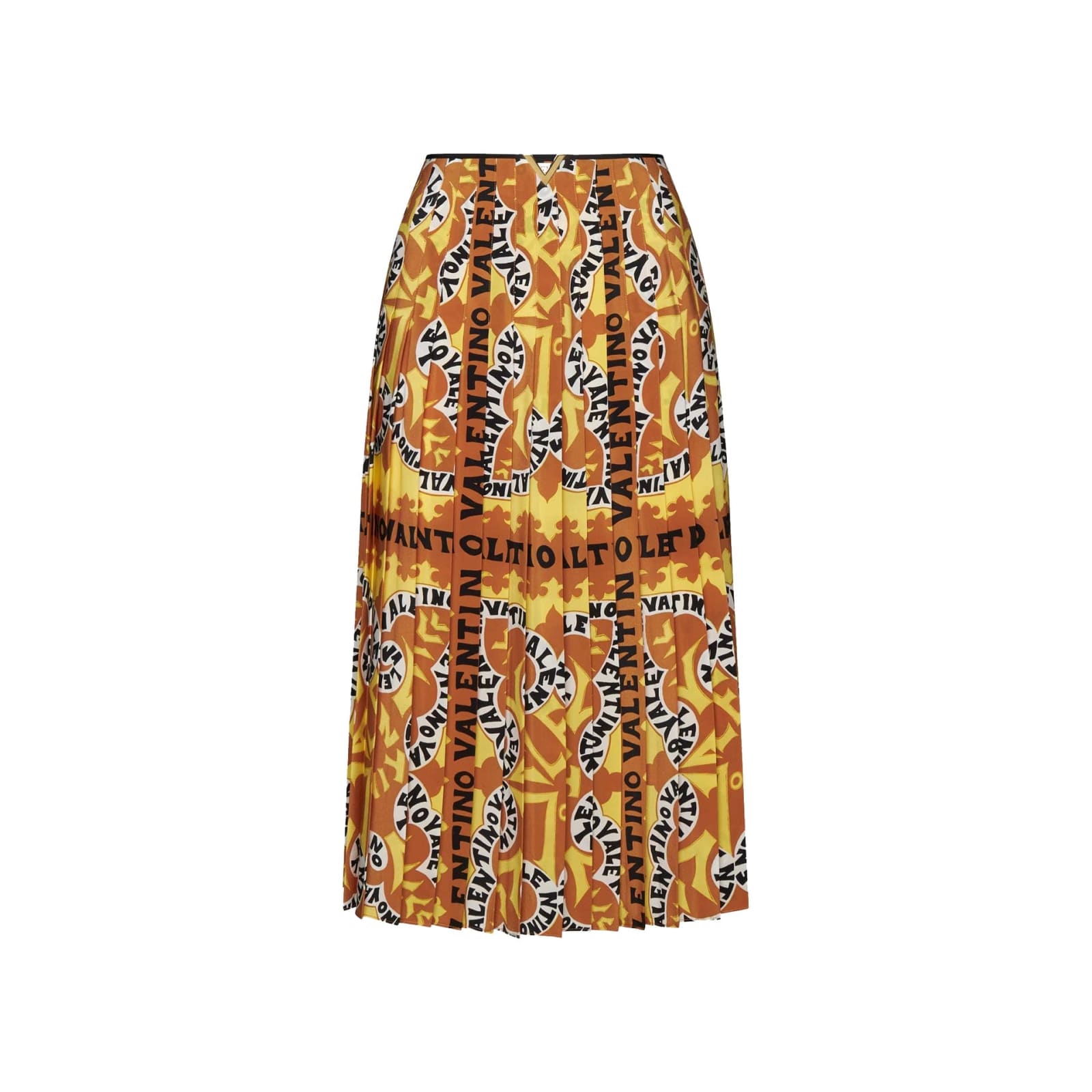 Bandana Print Silk Skirt