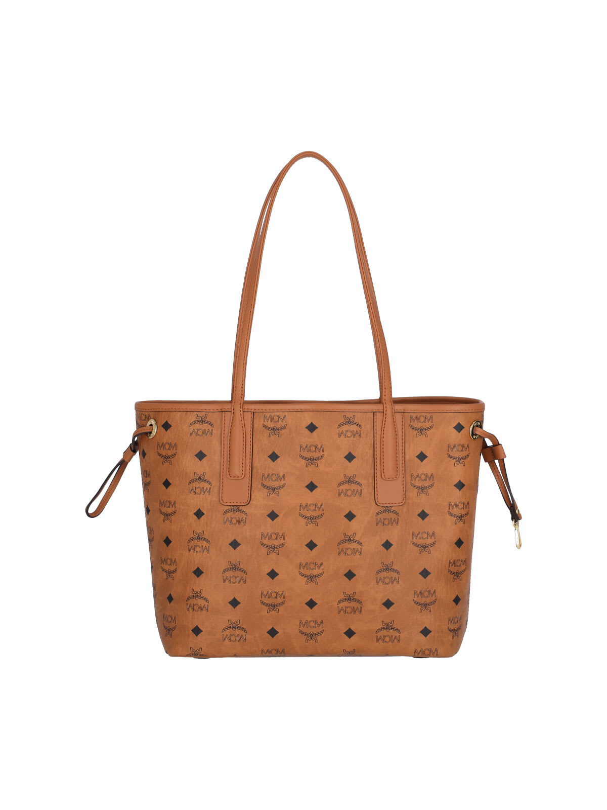 Mcm Small Reversible Tote Bag Liz In Sand