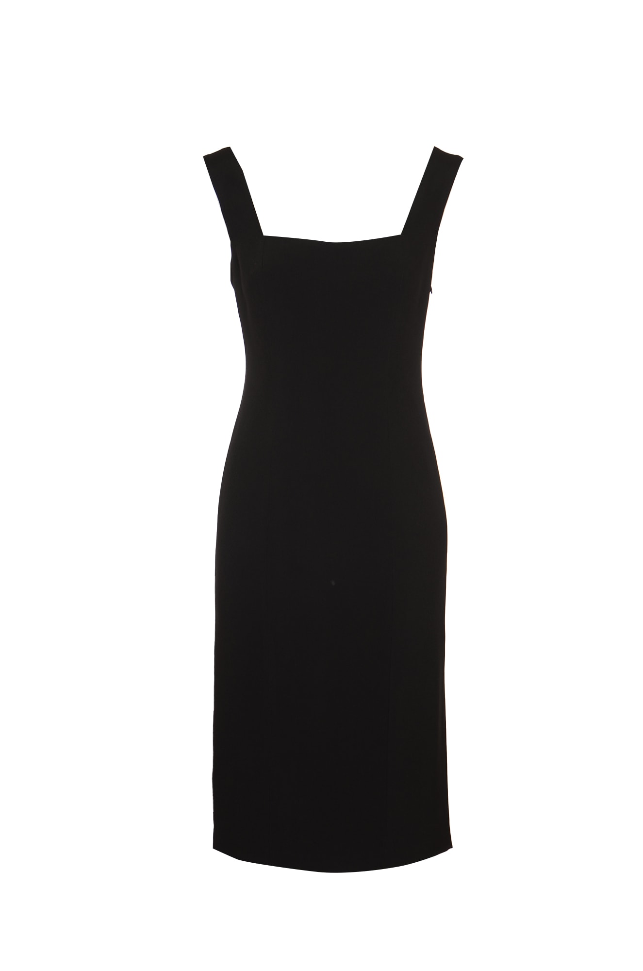 Shop Federica Tosi Sleeveless Fitted Dress In Black