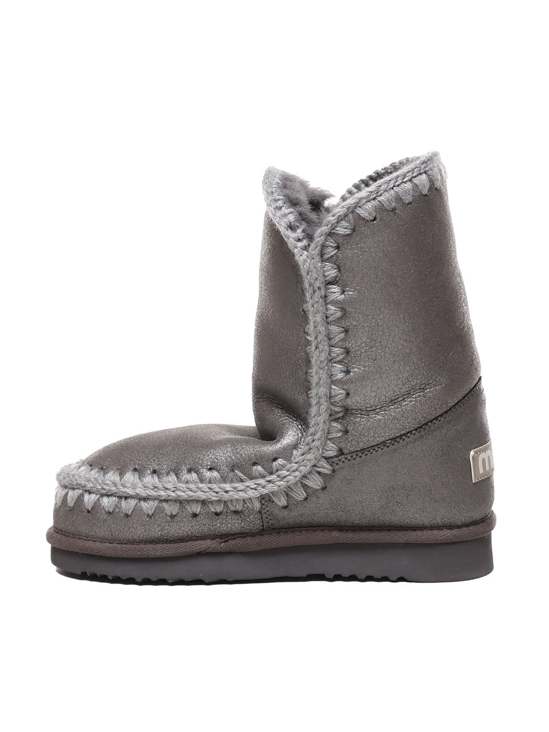 Shop Mou Eskimo Boots 24 In Grey