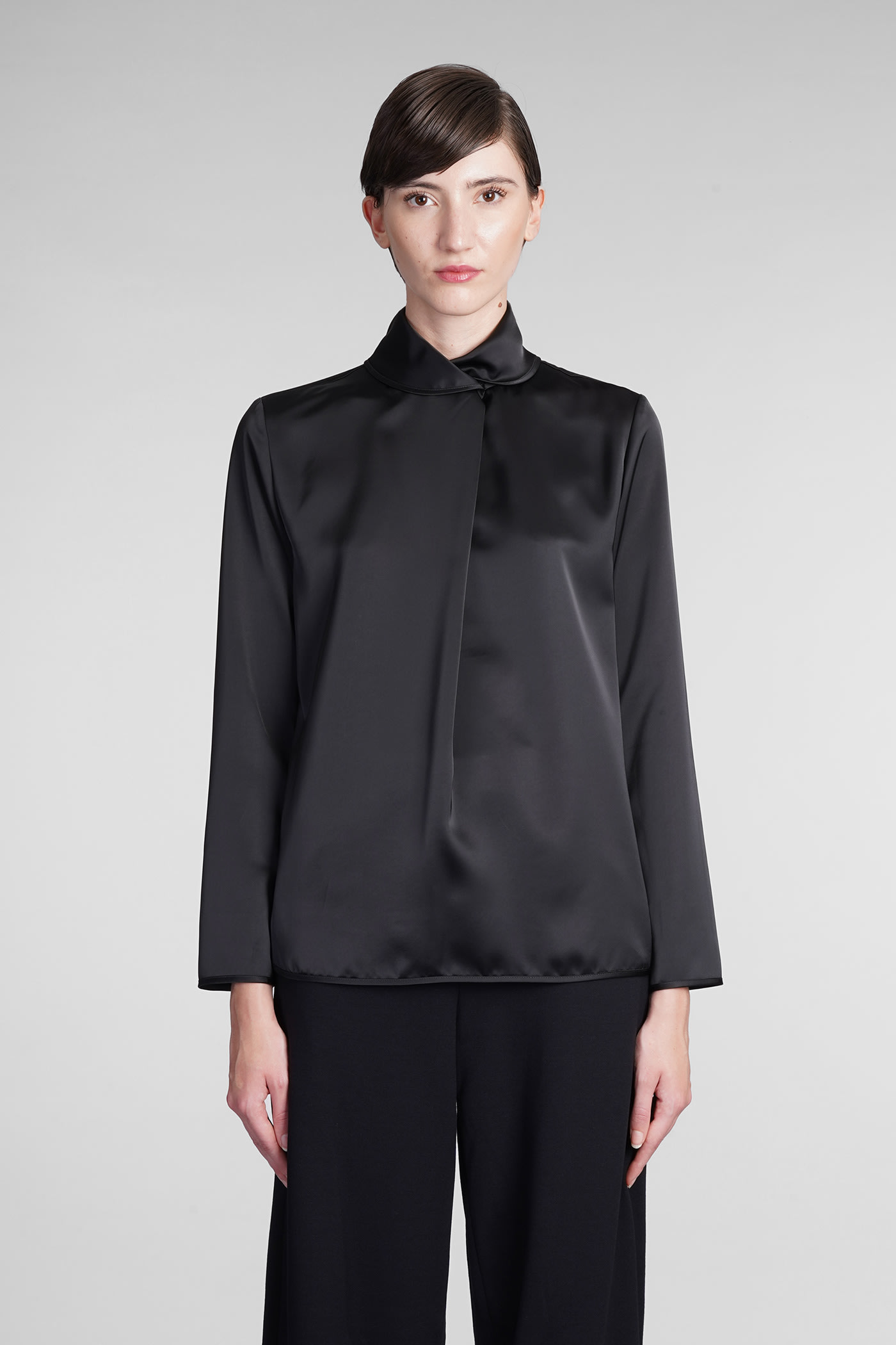 Emporio Armani Blouse In Black Polyester