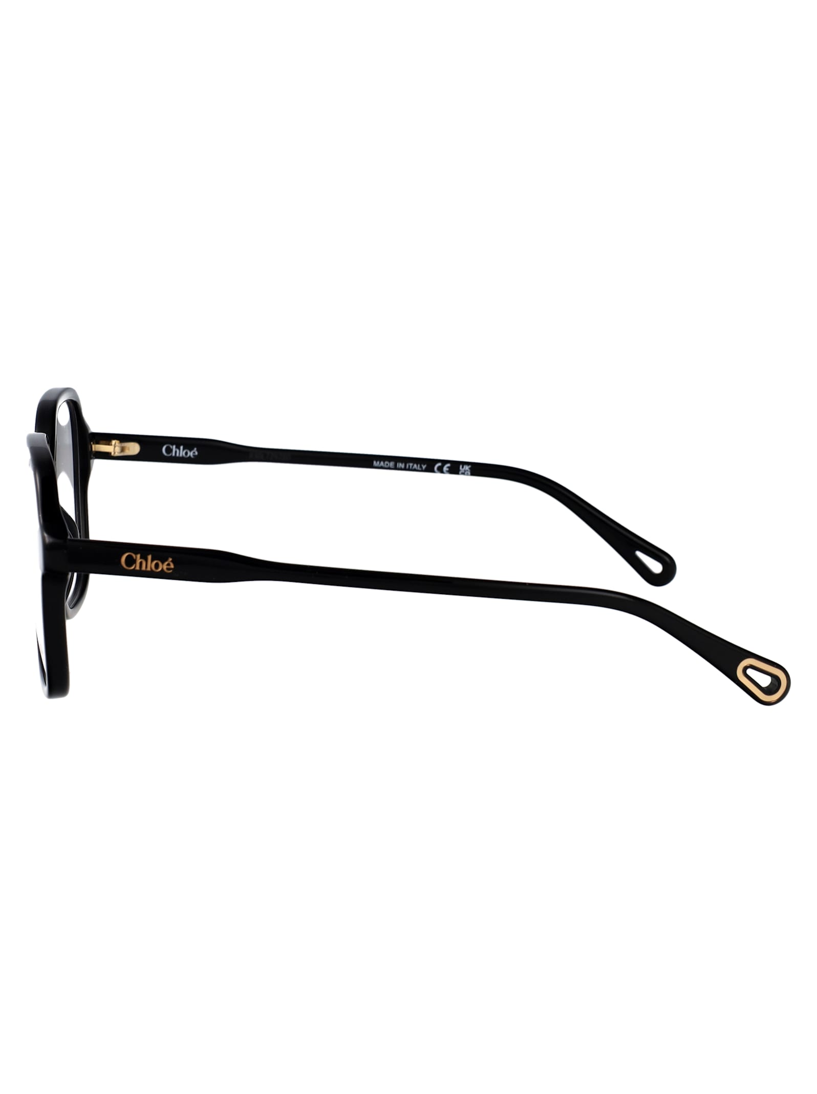 Chloé Ch0313o Glasses In Black-black-transparent
