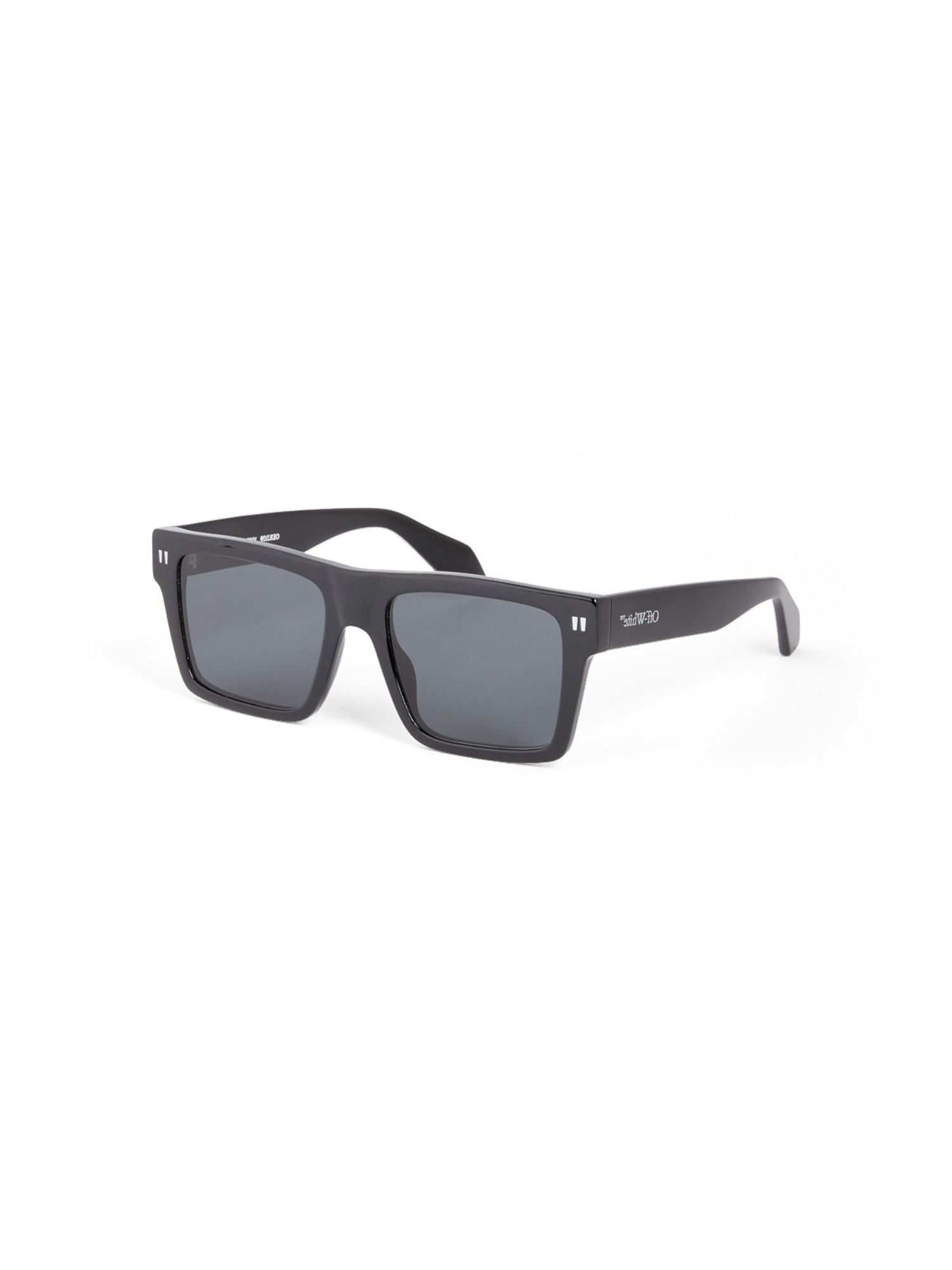 Shop Off-white Oeri109 Lawton Sunglasses Sunglasses In Black Dark Grey