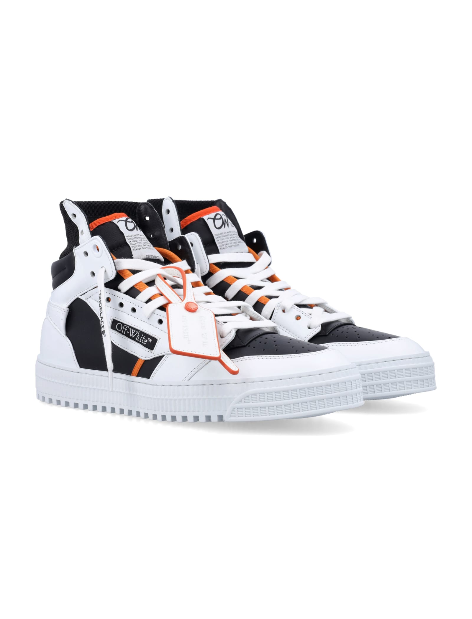 Shop Off-white 3.0 Off Court Calf Leather Black - White In Black White