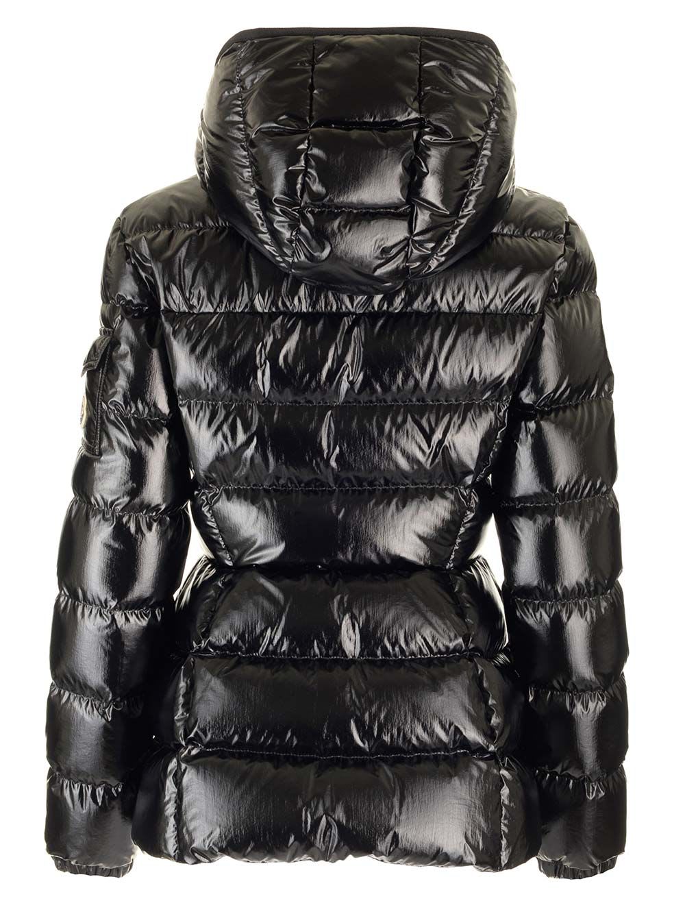 Shop Moncler Barante Short Down Jacket In Black