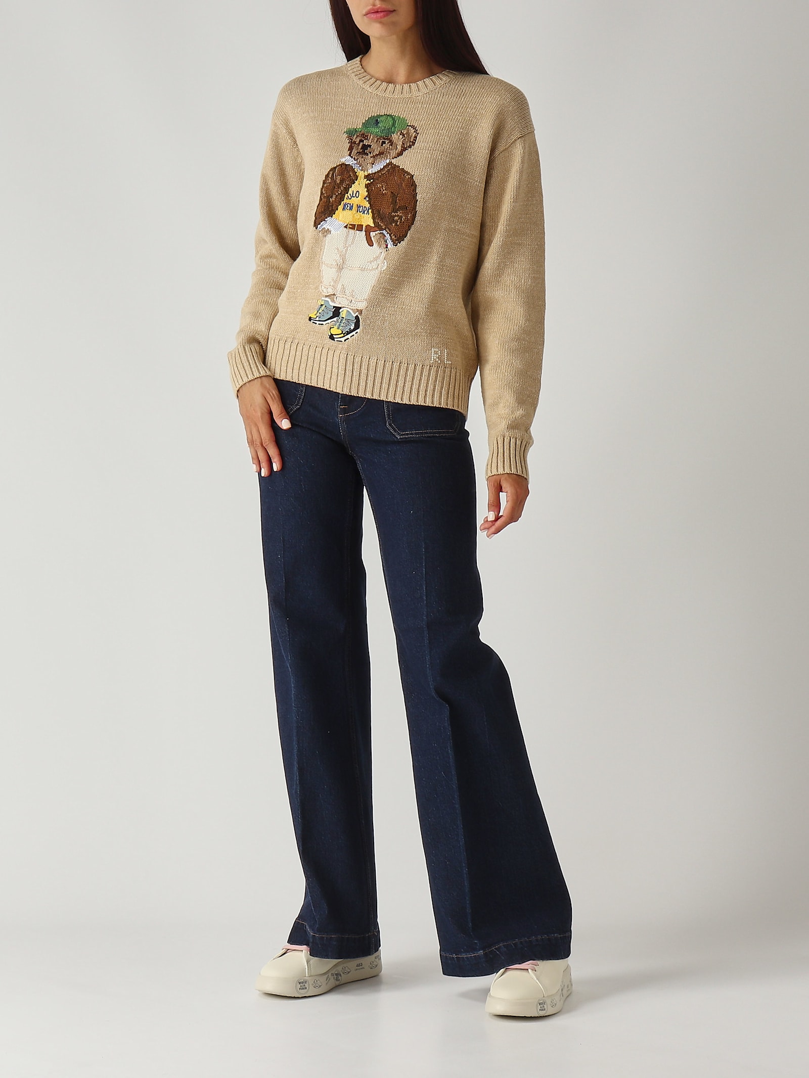 Polo Ralph Lauren Maglia Polo Bear In Cotone A Girocollo Sweater