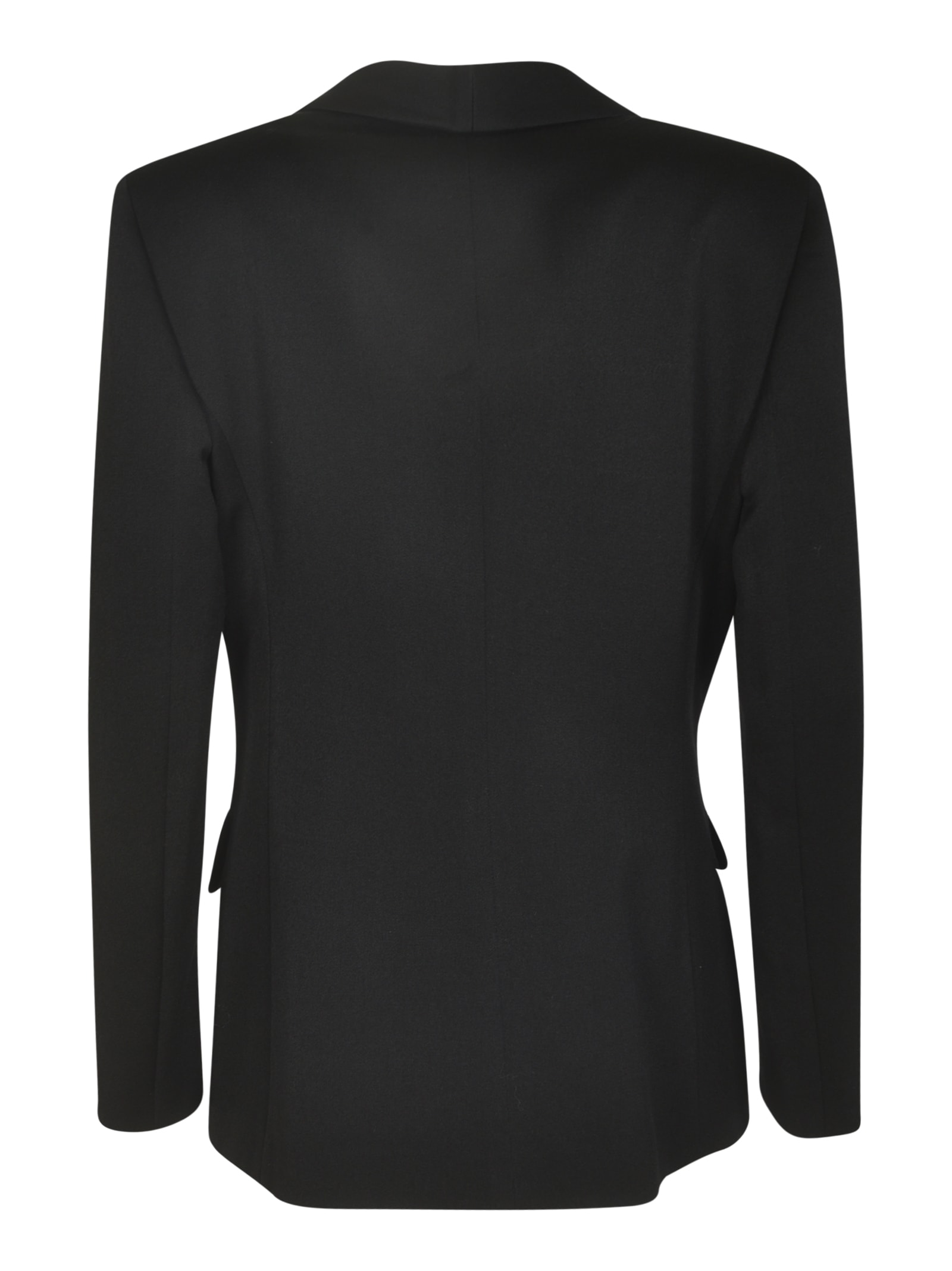 Shop Giorgio Armani Single Buttoned Plain Blazer In Night