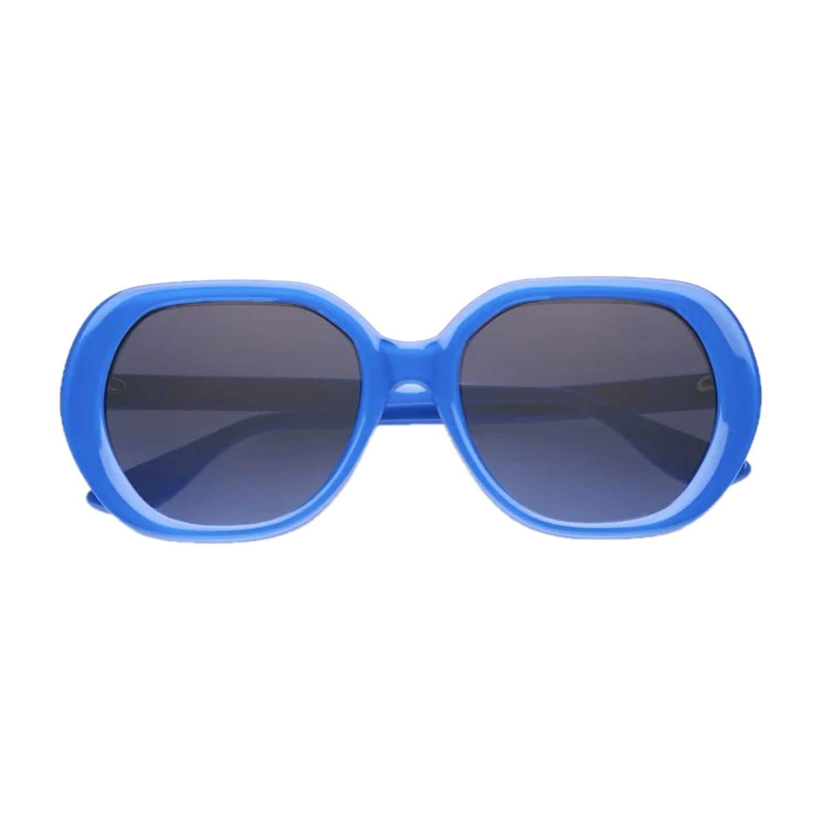 Emmanuelle Khanh Emmanuel Kahn Orphee 670 Glossy Klein Blu Sunglasses In Blue
