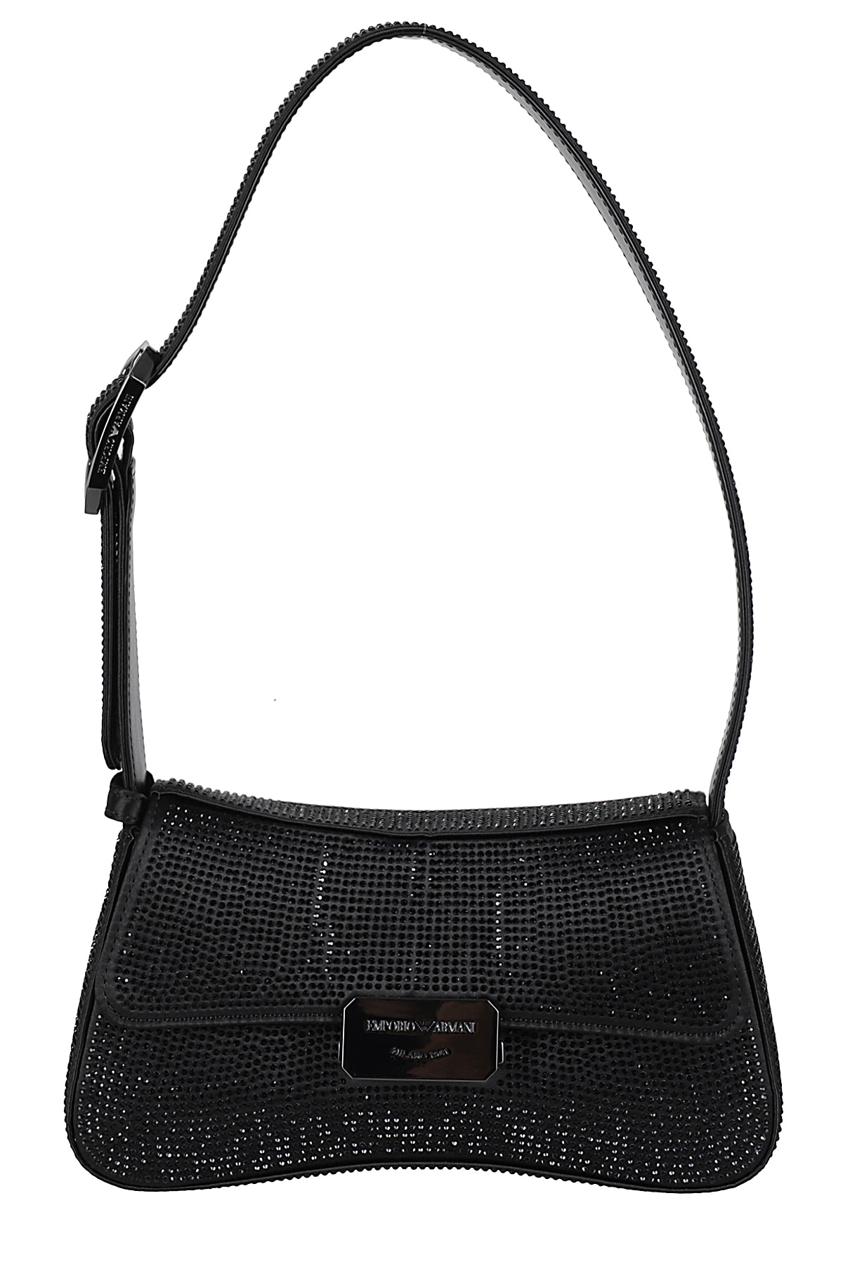 Shop Emporio Armani Shoulder Bag In Nero Jet