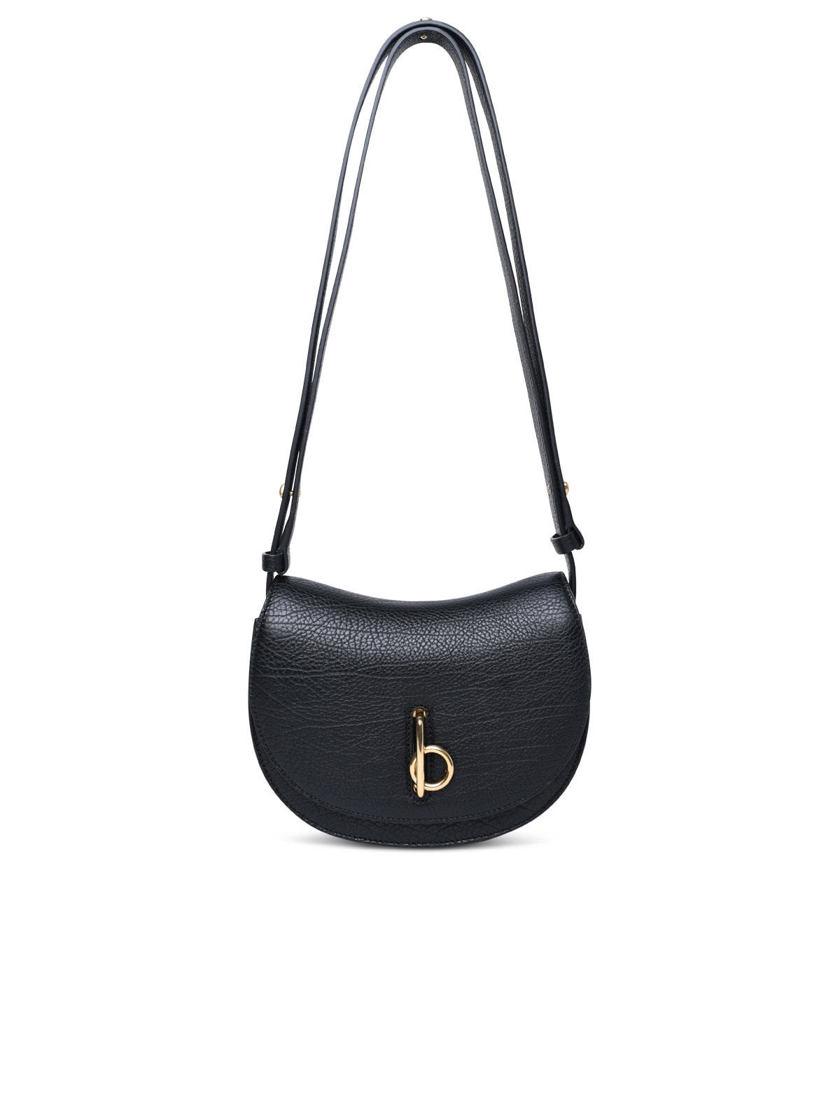 Shop Burberry Rocking Horse Mini Bag In Black Leather