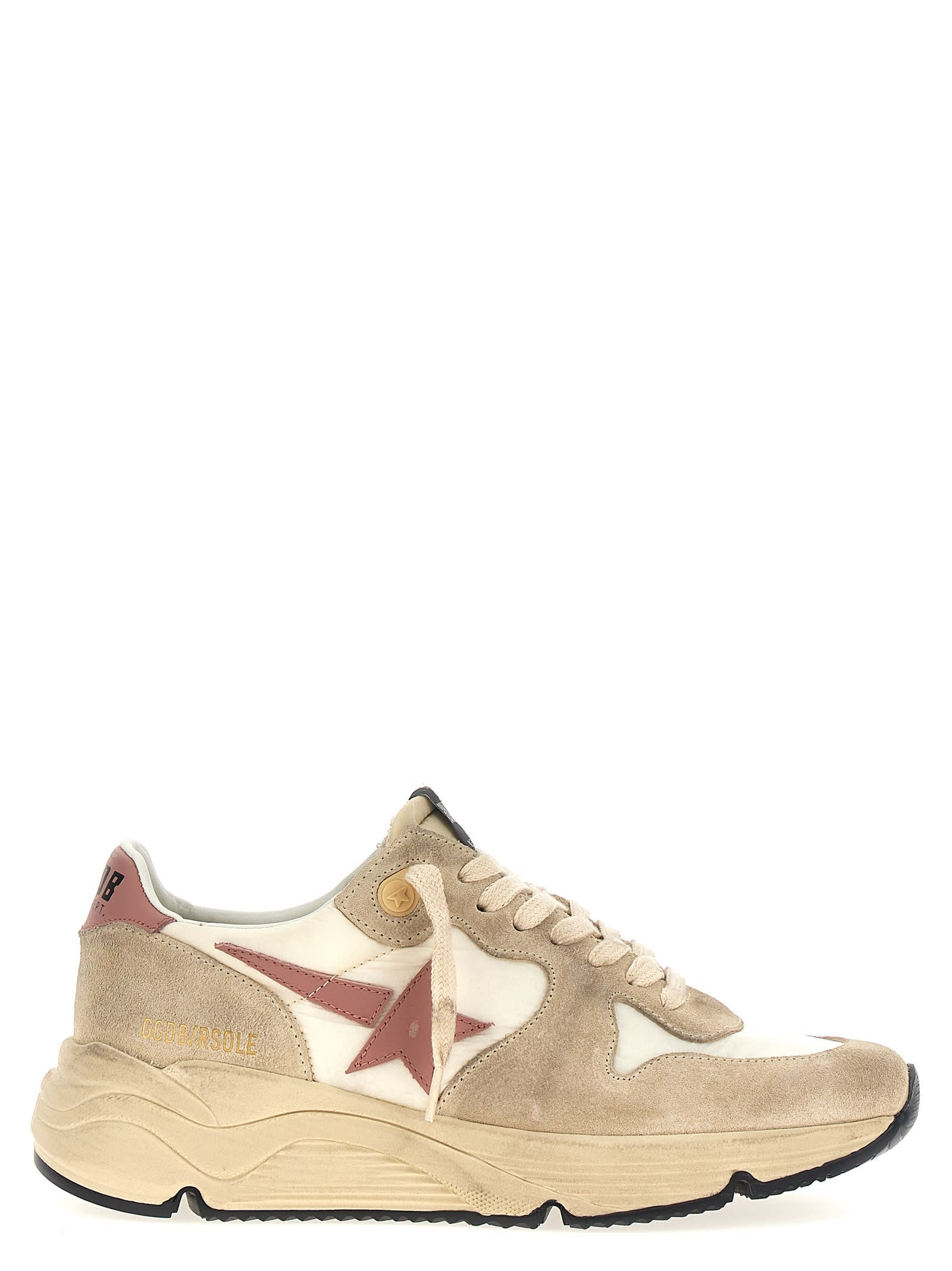 Shop Golden Goose Running Sole Sneakers In White