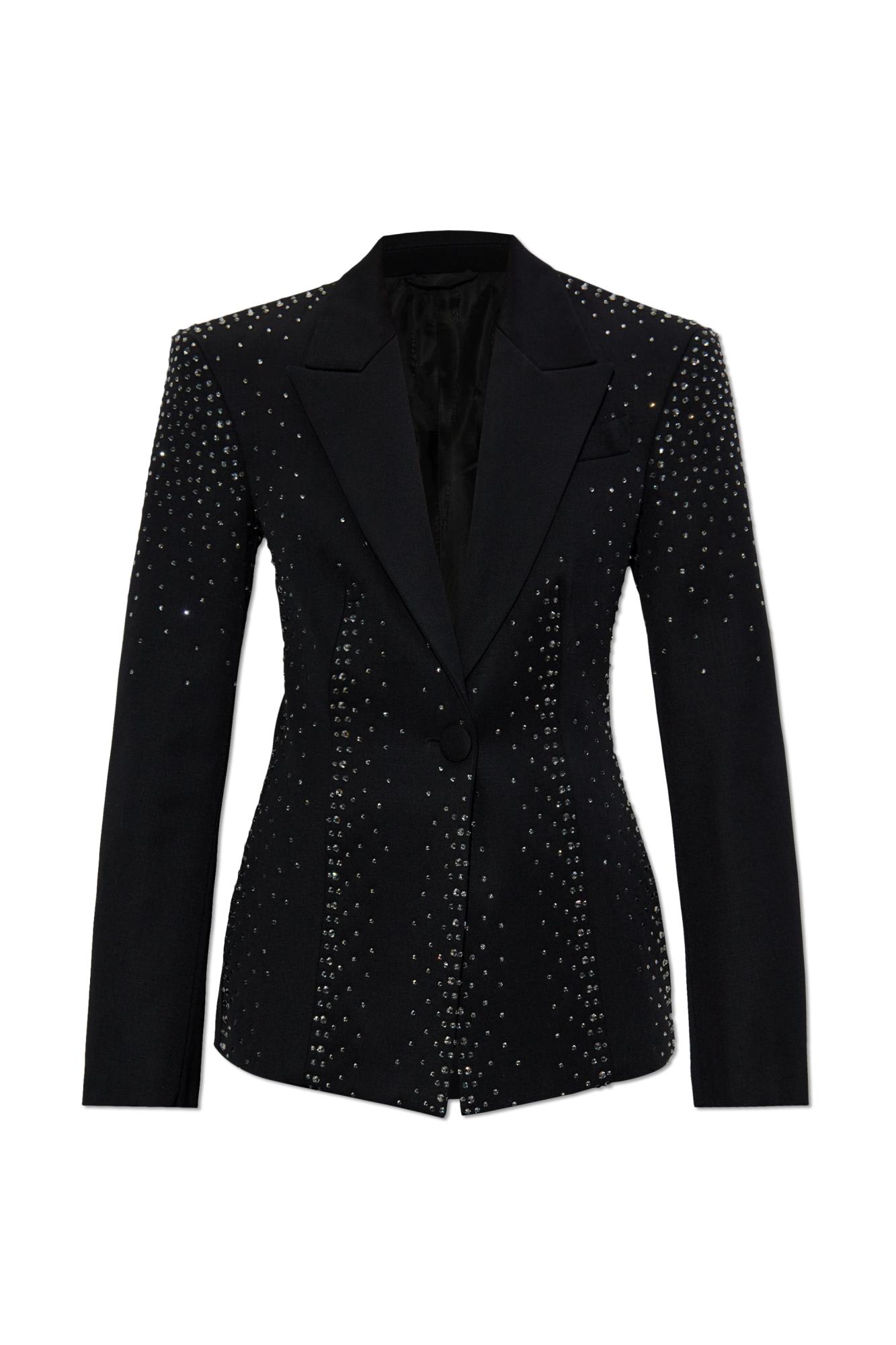 Wool Blazer With Sequins