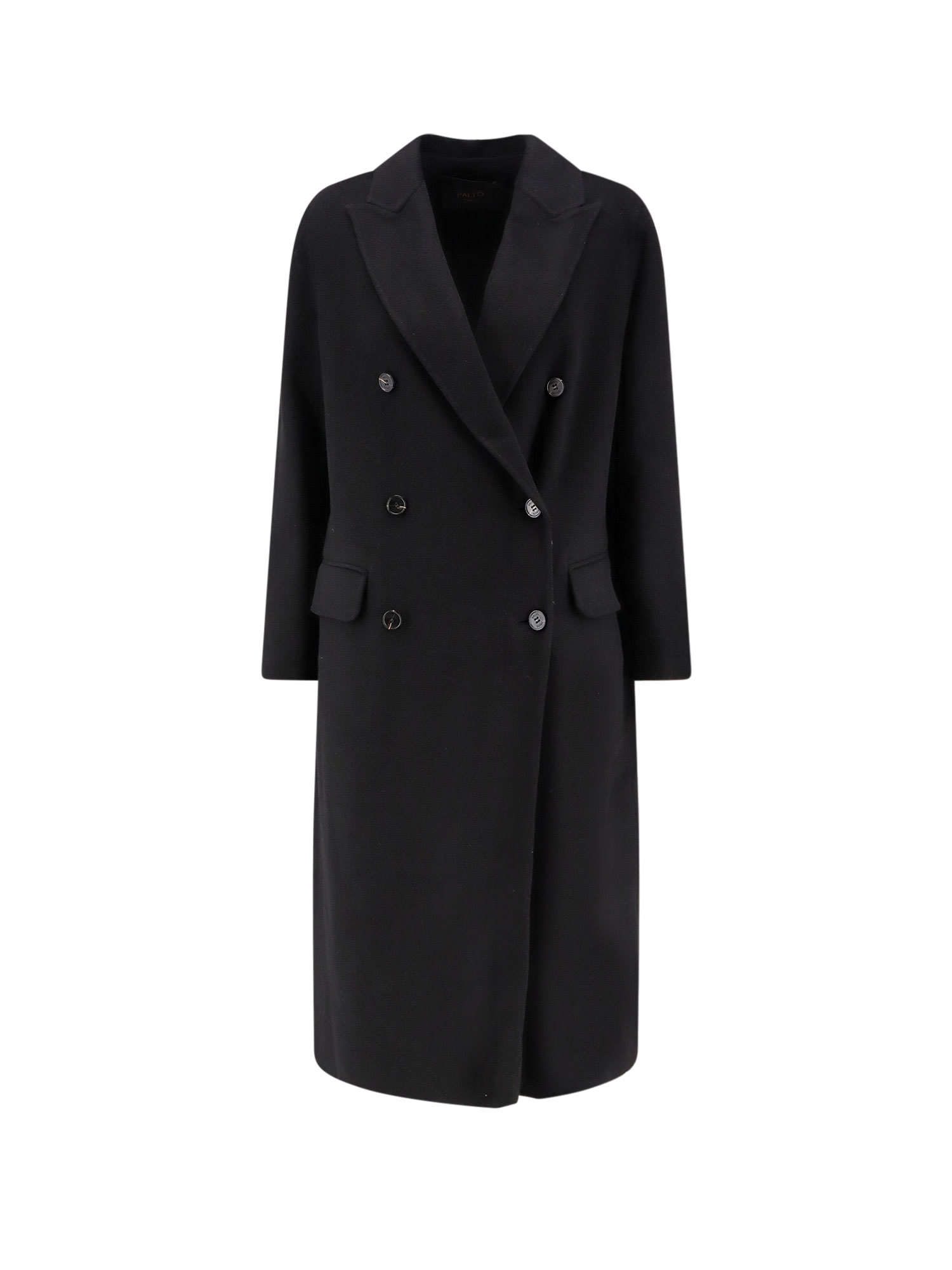Paltò Arianna Db Wool Coat In Black