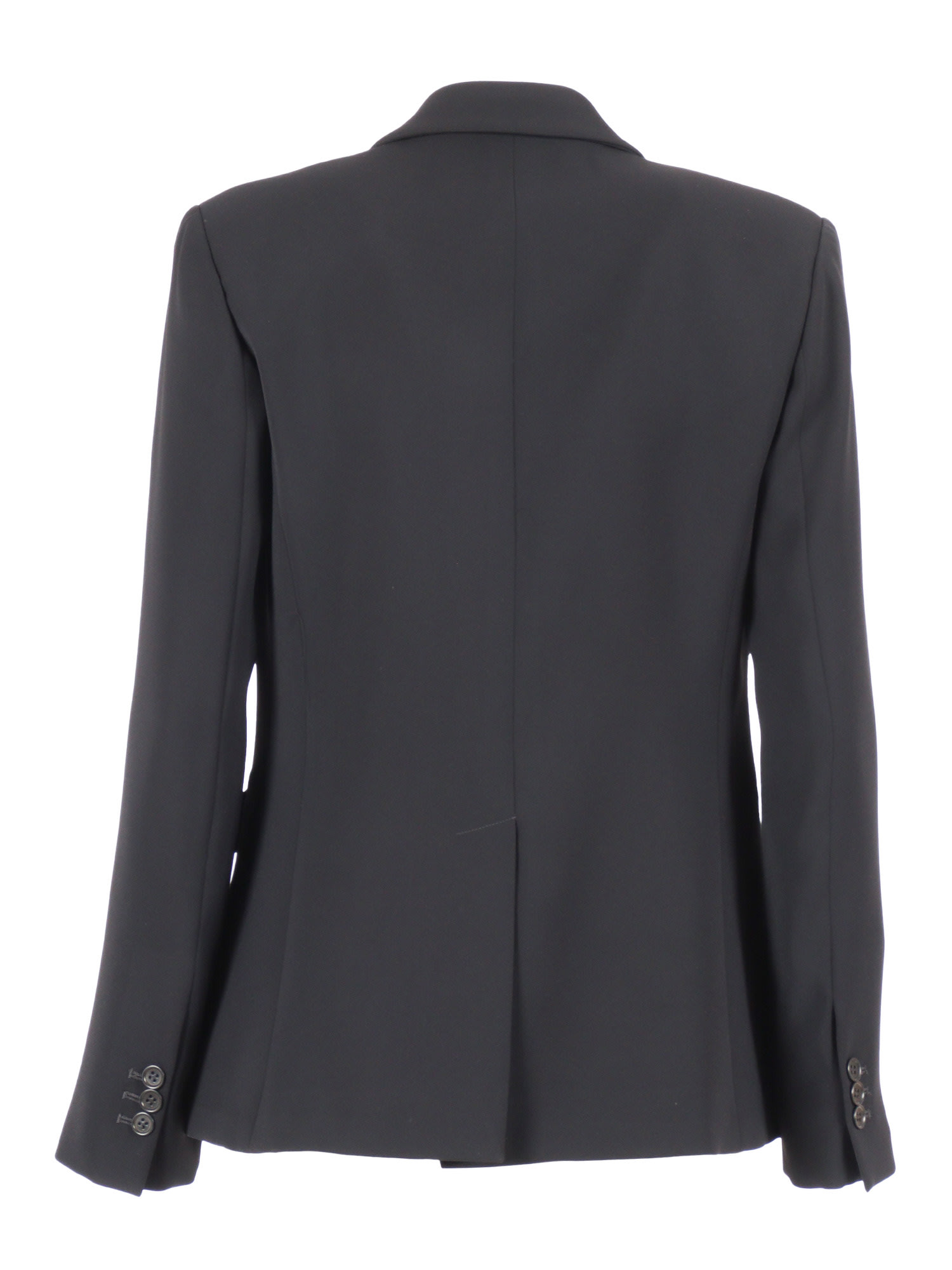 P.a.r.o.s.h Tailored Black Blazer With Single-button Closure In Black