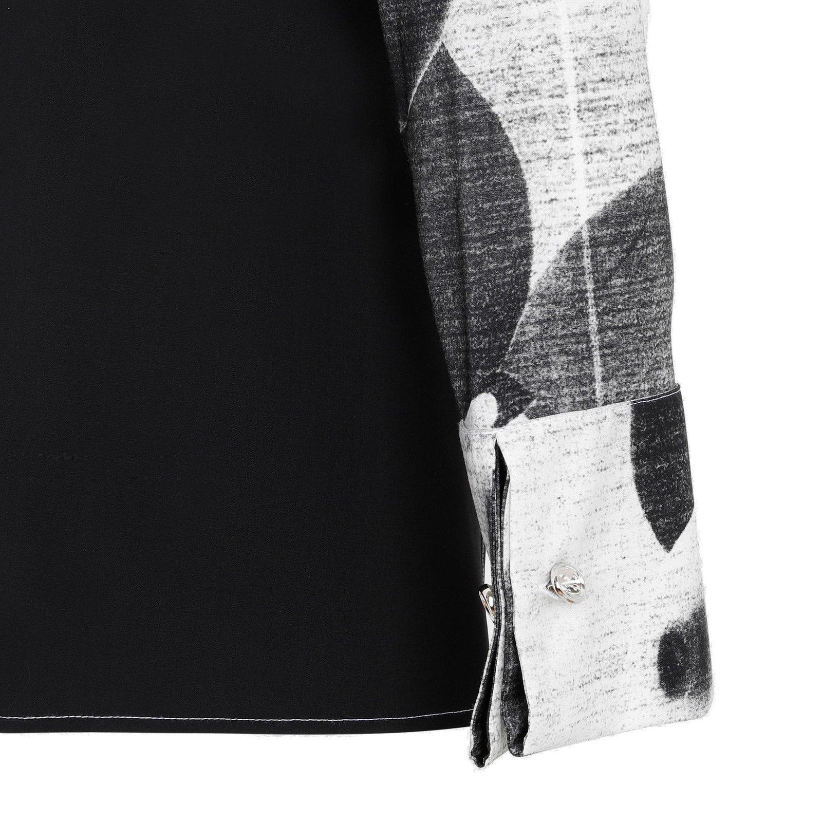 Shop Loewe Balloon Printed Long-sleeved Shirt In Black