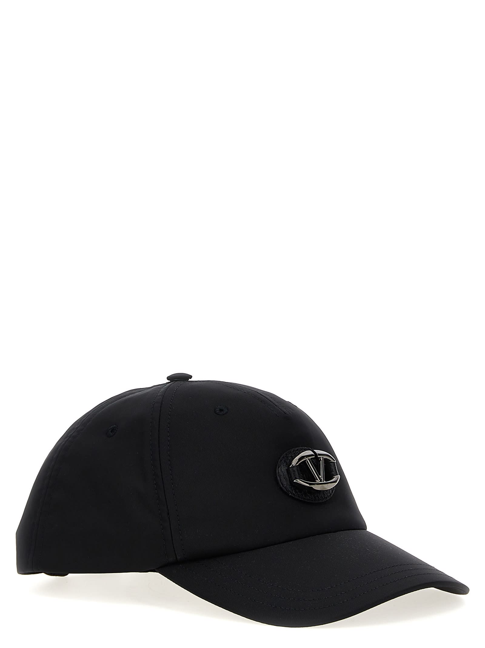 Shop Valentino Garavani Cap In Black