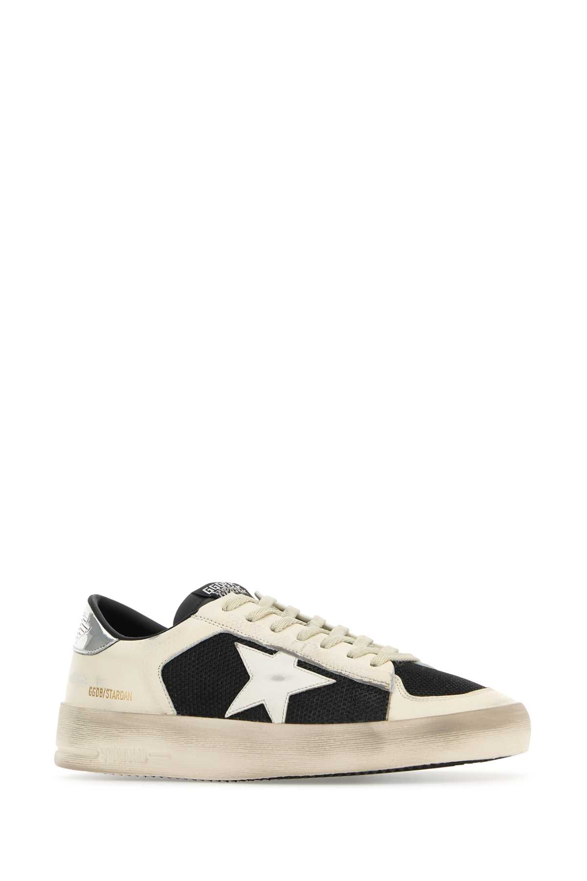 GOLDEN GOOSE MULTIcolour LEATHER AND MESH STARDAN trainers