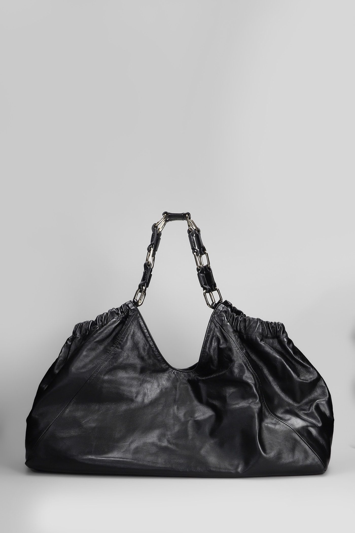 Shop Anine Bing Kate Tote In Black Leather