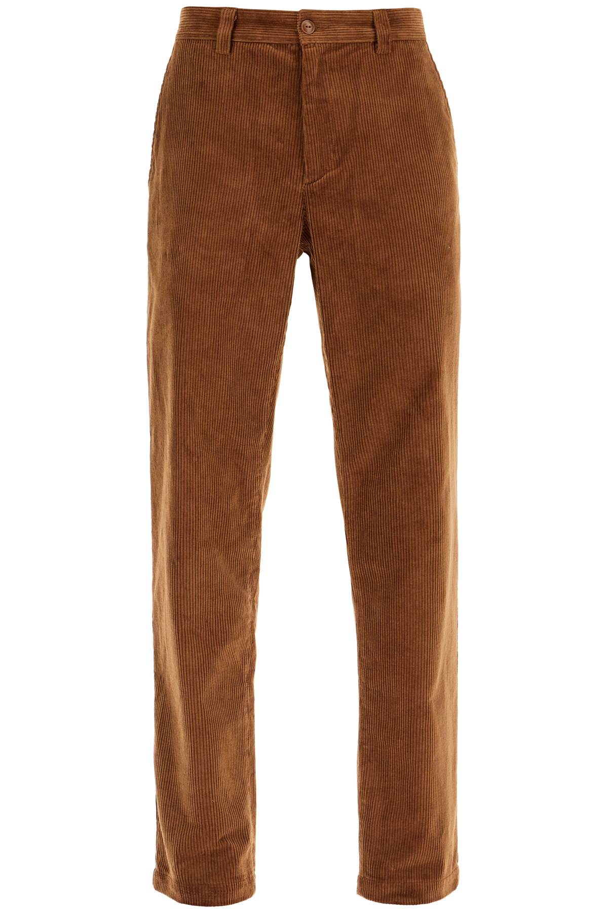 Shop Apc Corduroy Constantin Pants In Tabac (brown)