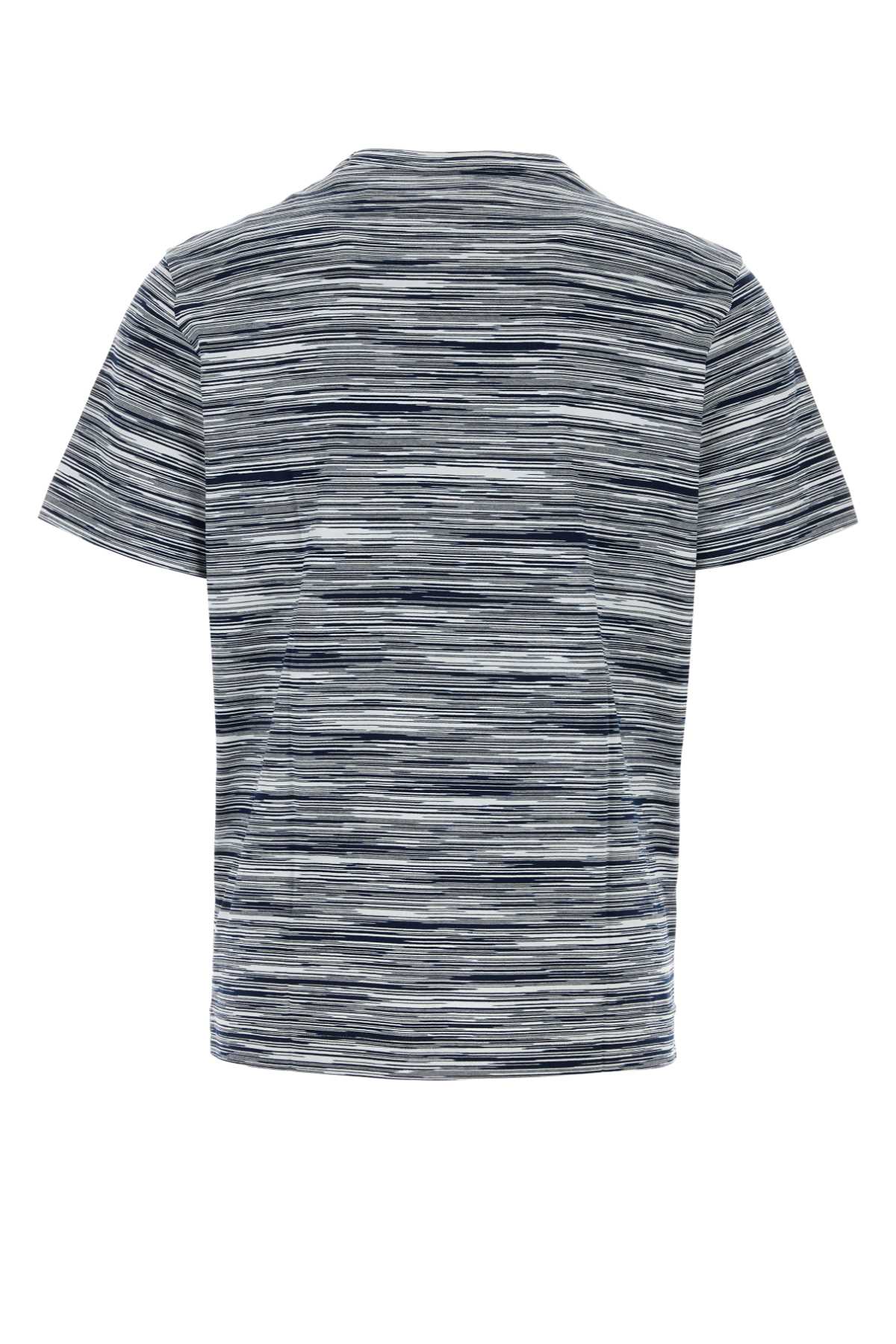Shop Missoni Embroidered Cotton T-shirt In F703i