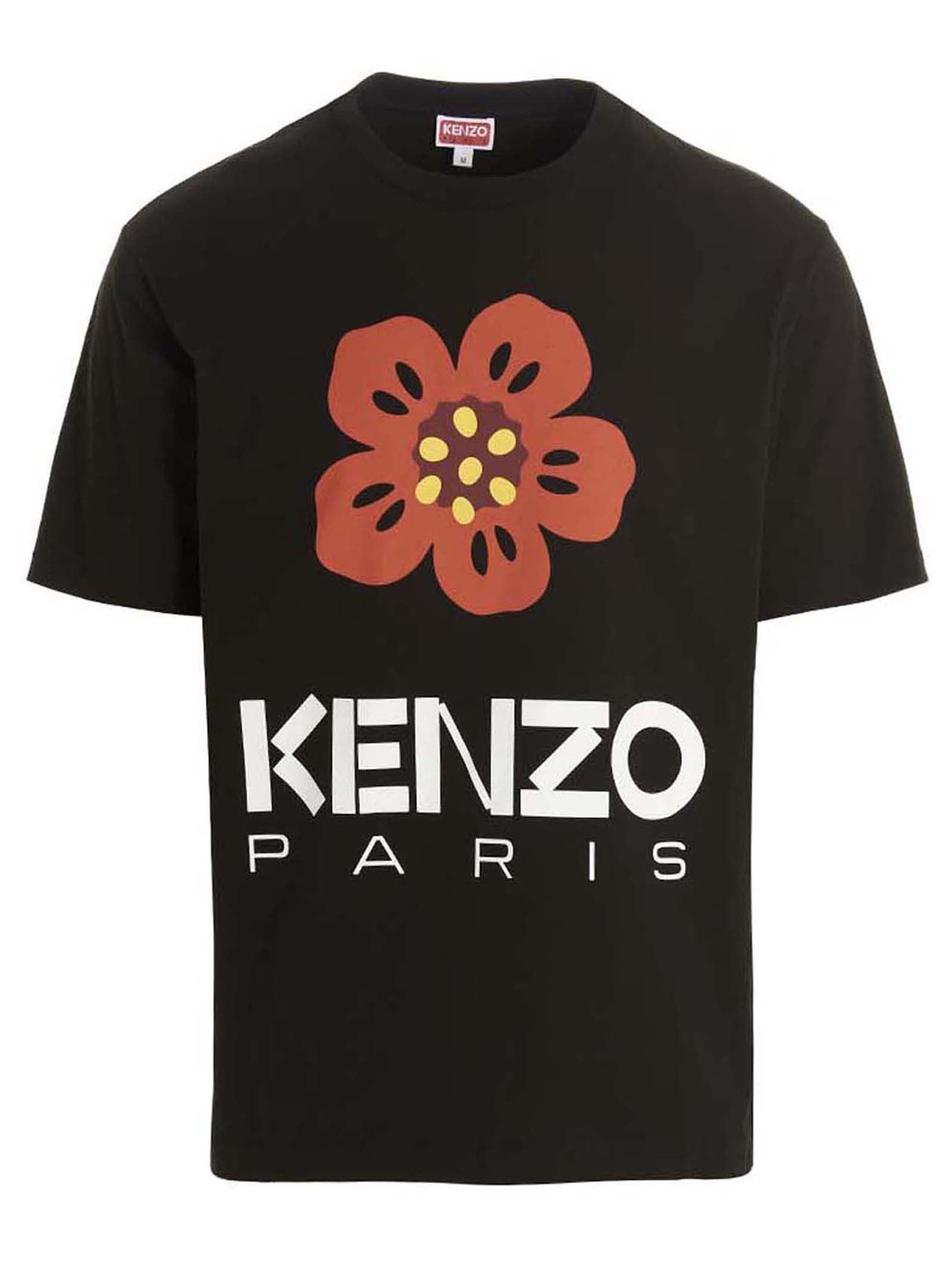 Shop Kenzo Logo T-shirt In J Noir