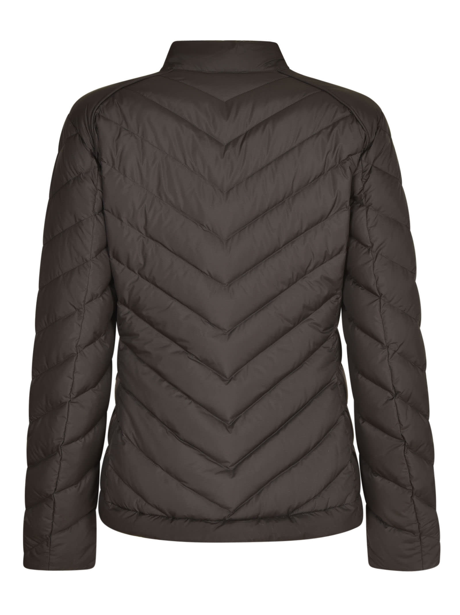 Shop Woolrich Chevron Quilting Lightweight Down Jacket In Black