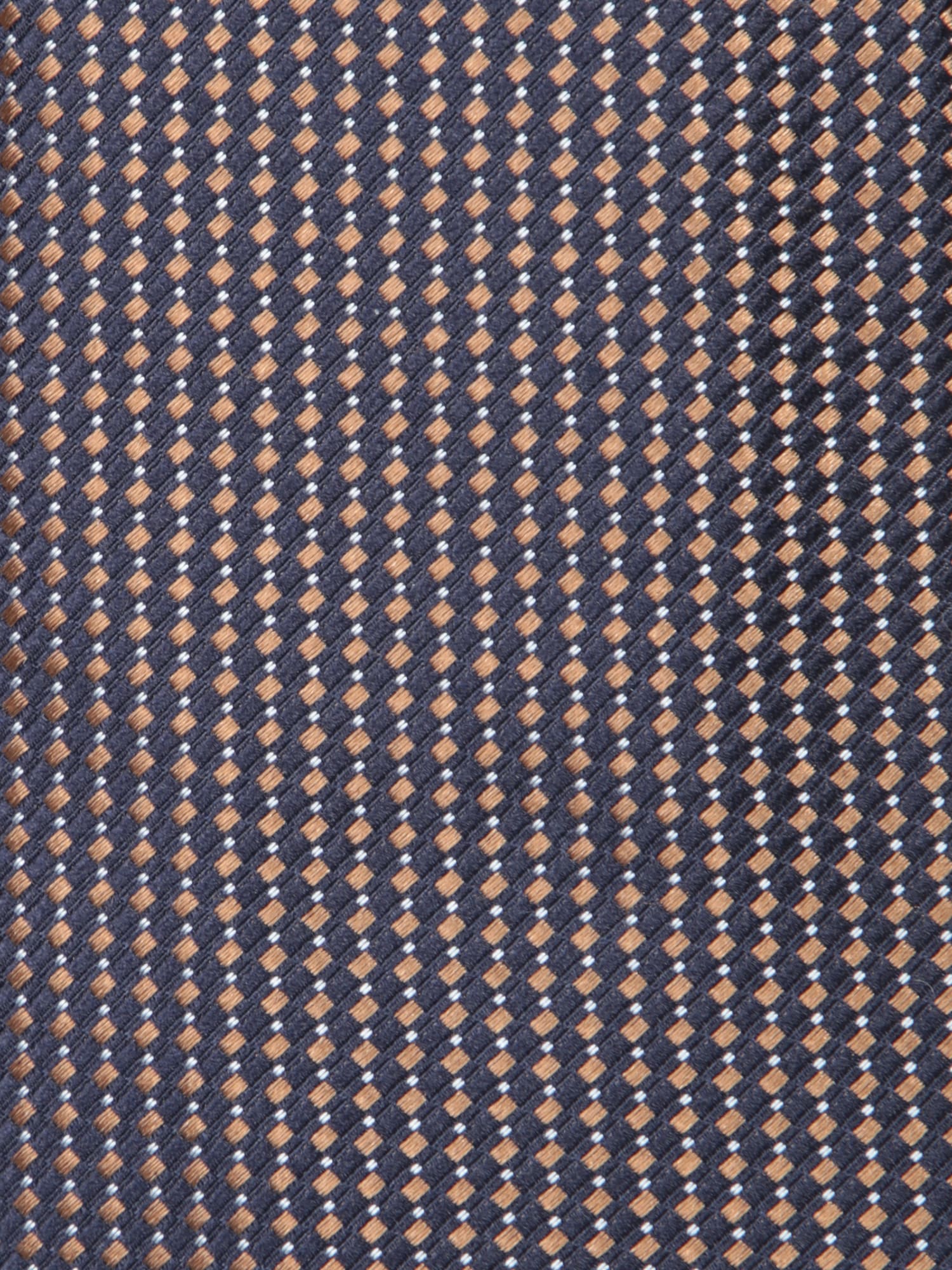 Canali Brown/blue Geometric Micro Pattern Tie In Blue