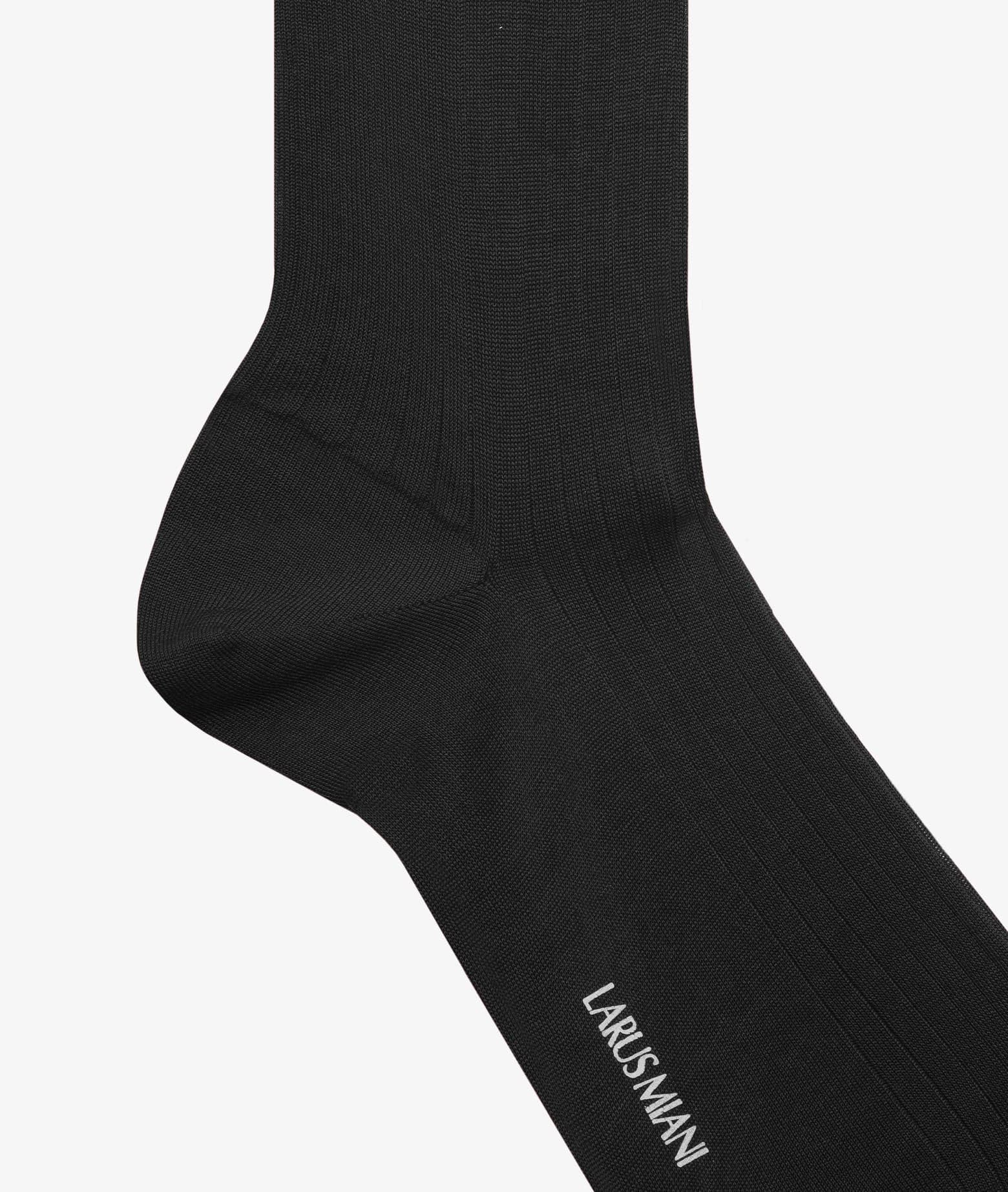 Larusmiani Ribbed Socks Socks In Gray