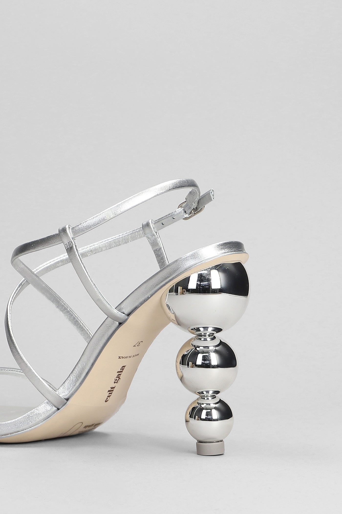 Shop Cult Gaia Robyn Sandals In Silver Leather Sandals