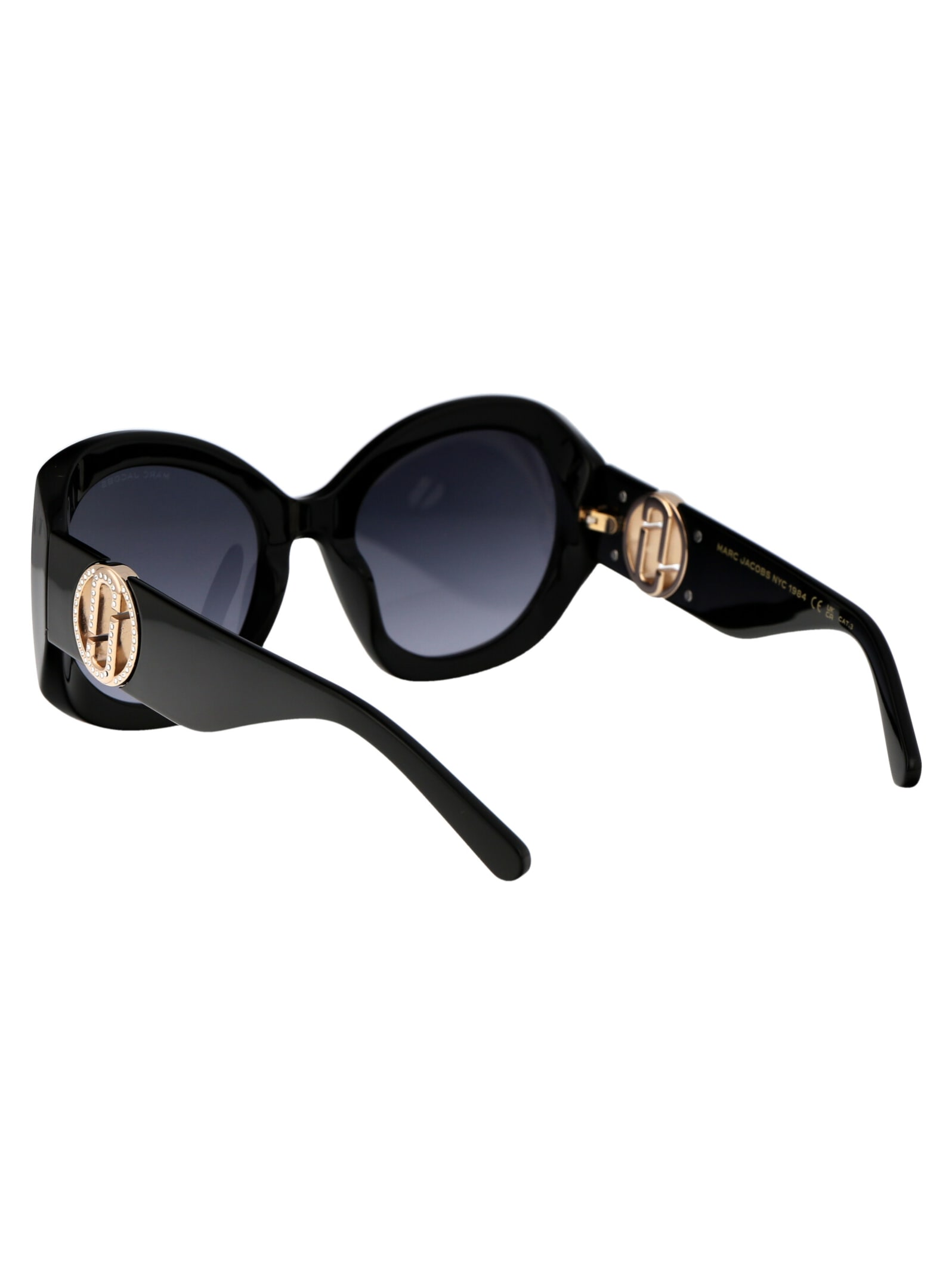 Shop Marc Jacobs Marc 722/s Sunglasses In 2m29o Blk Gold B