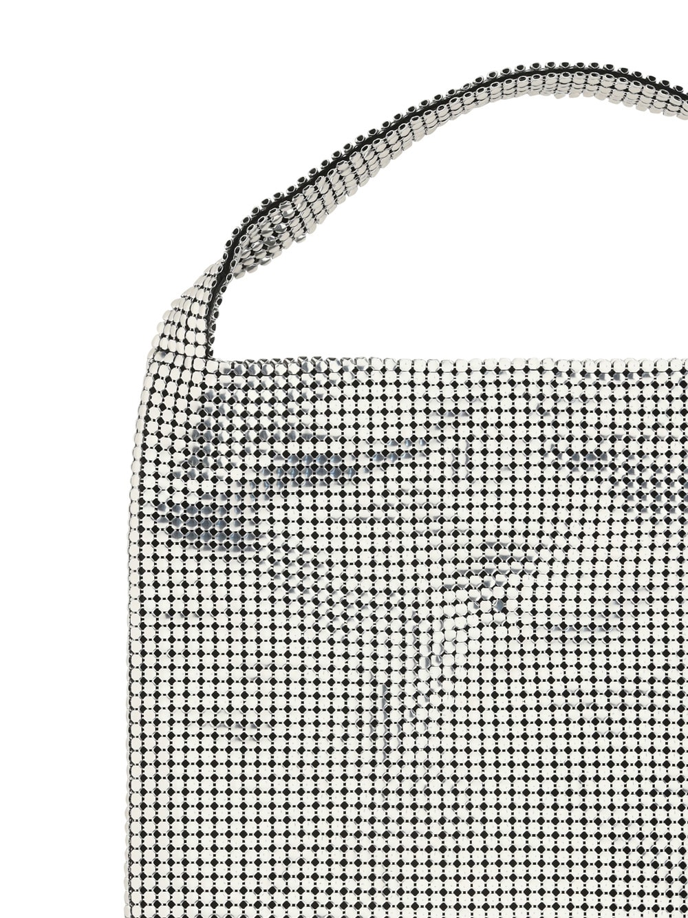 Shop Paco Rabanne Pixel Tote Bag In Argento