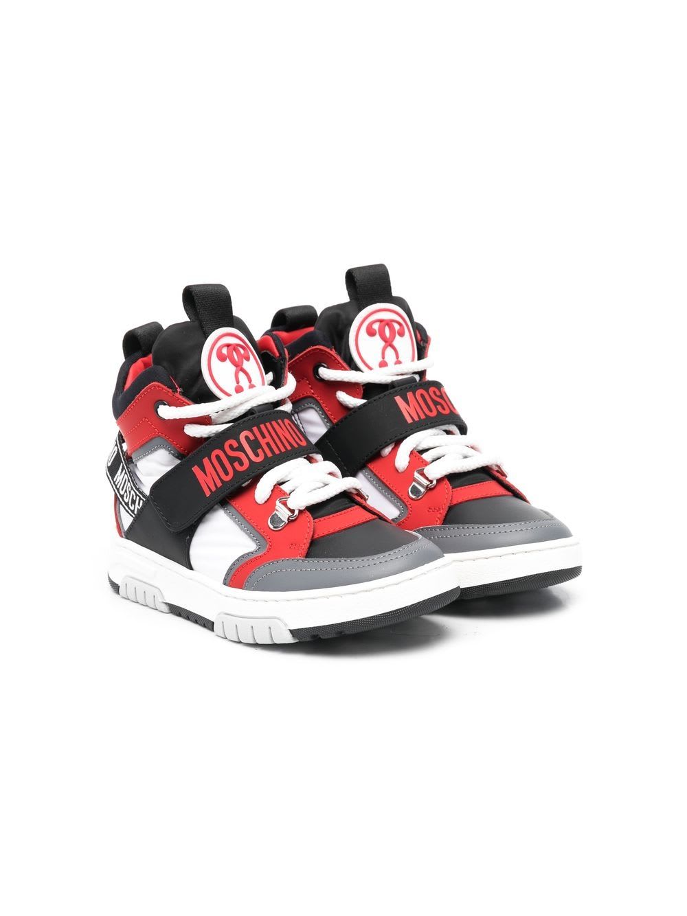 MOSCHINO SNEAKERS WITH PRINT
